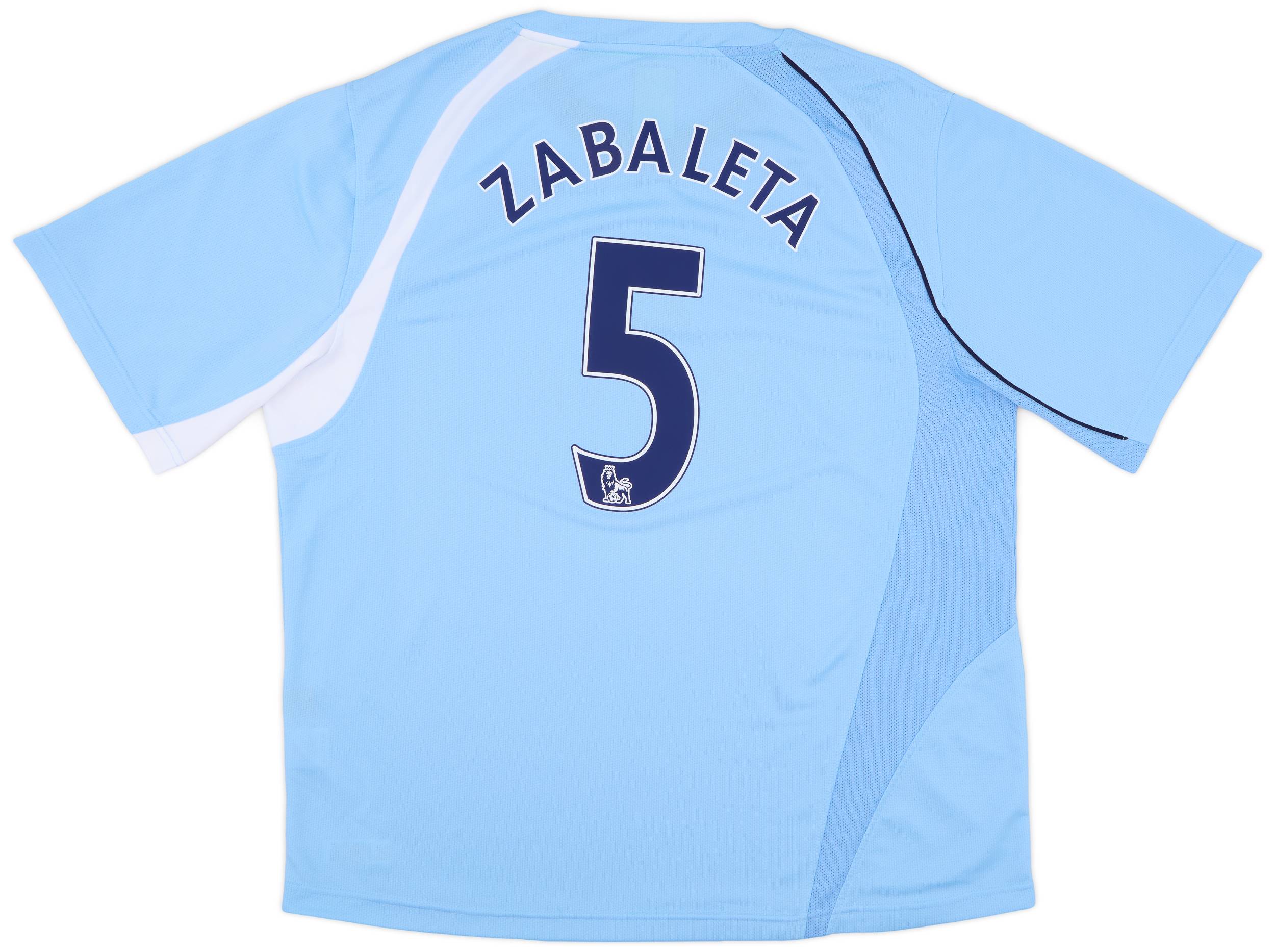 2008-09 Manchester City Home Shirt Zabaleta #5 - 8/10 - (XL)