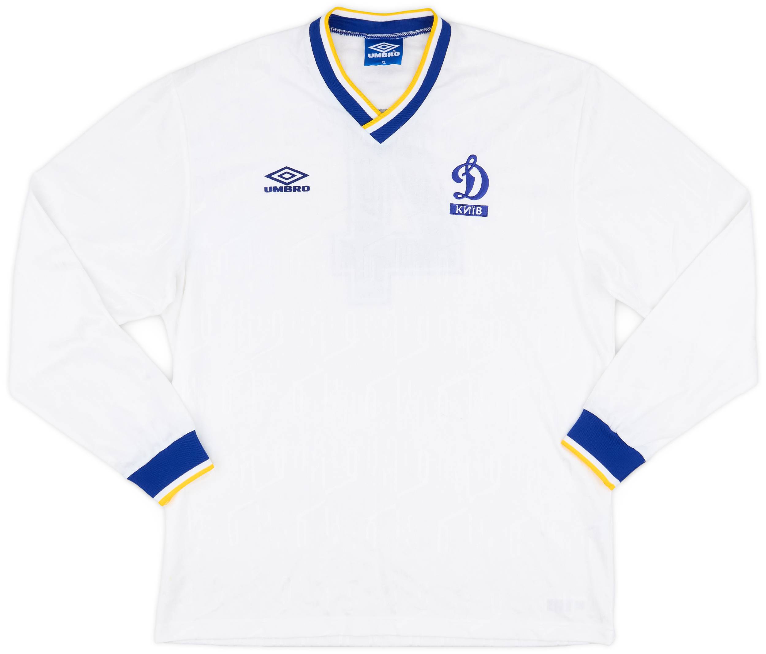 1993-94 Dynamo Kyiv Match Issue Home Shirt #4