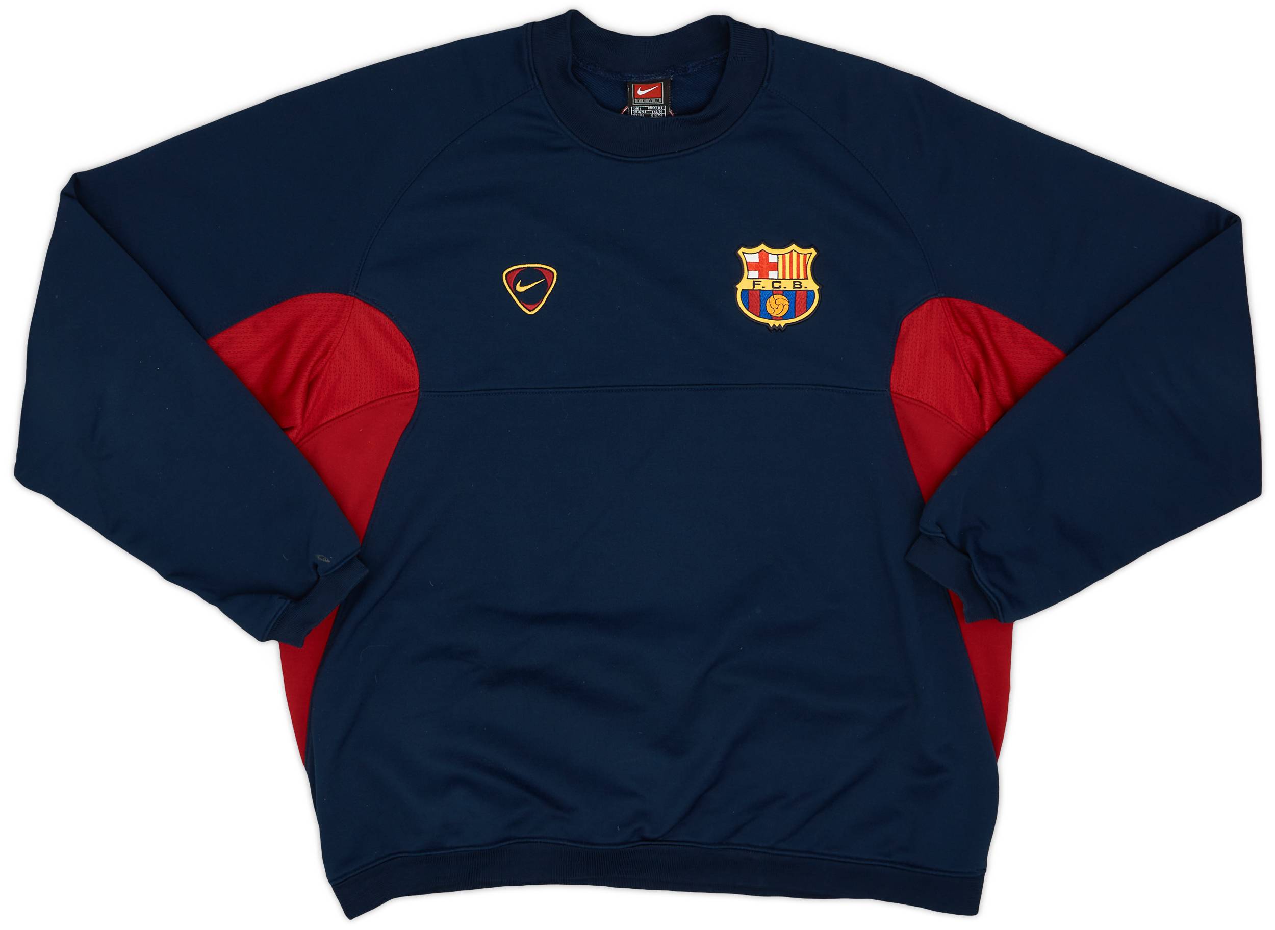 トップス 90s 00s \"FC BARCELONA\" game sweat shirt Where can I find this Retro Barcelona 90's - 00's training