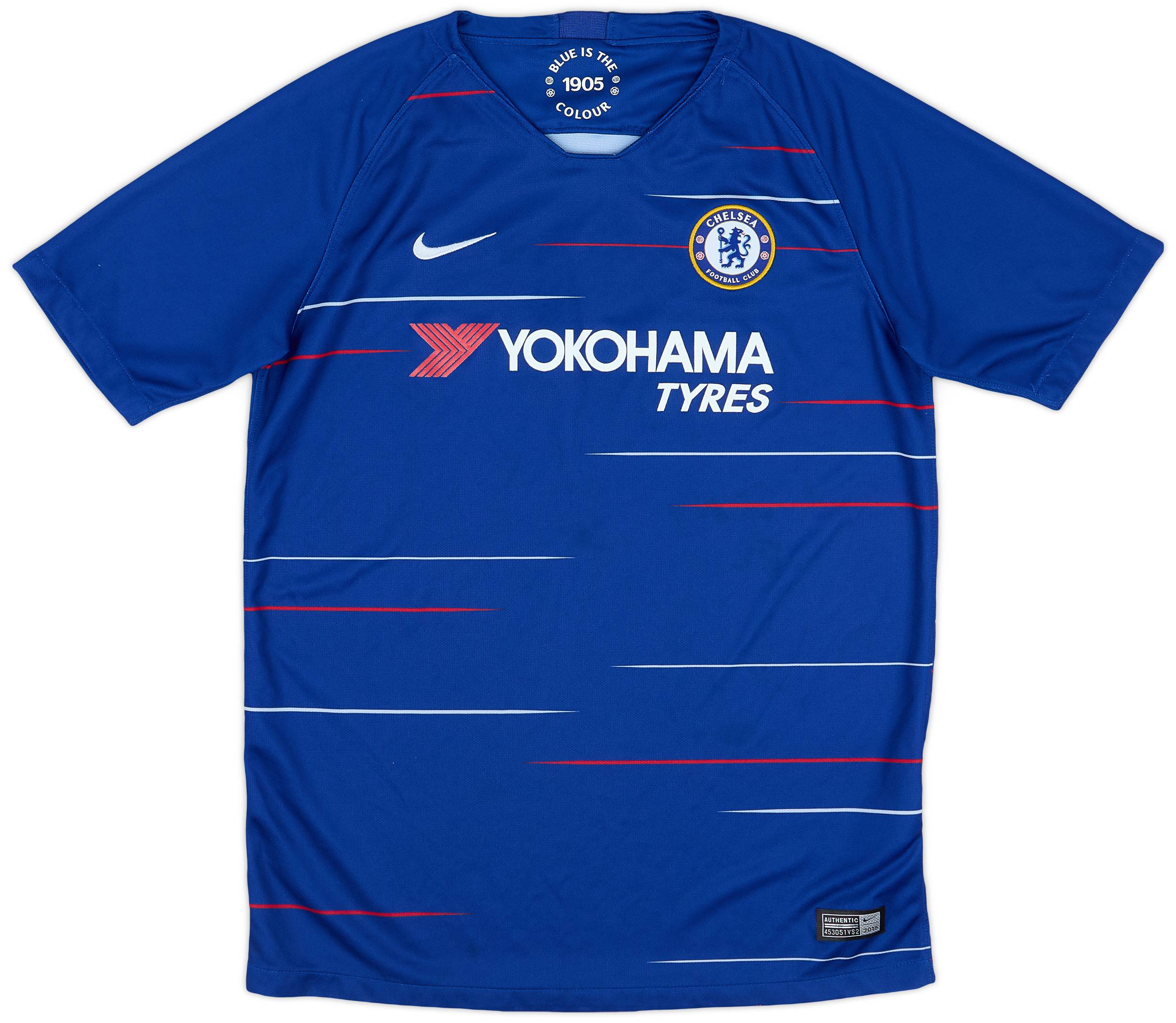 2018-19 Chelsea Home Shirt - 7/10 - (XL.Boys)