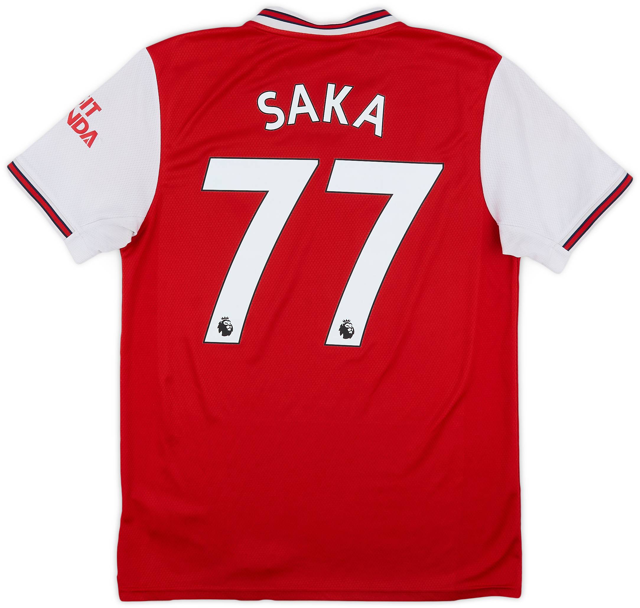 2019-20 Arsenal Home Shirt Saka #77 - 7/10 - (M)