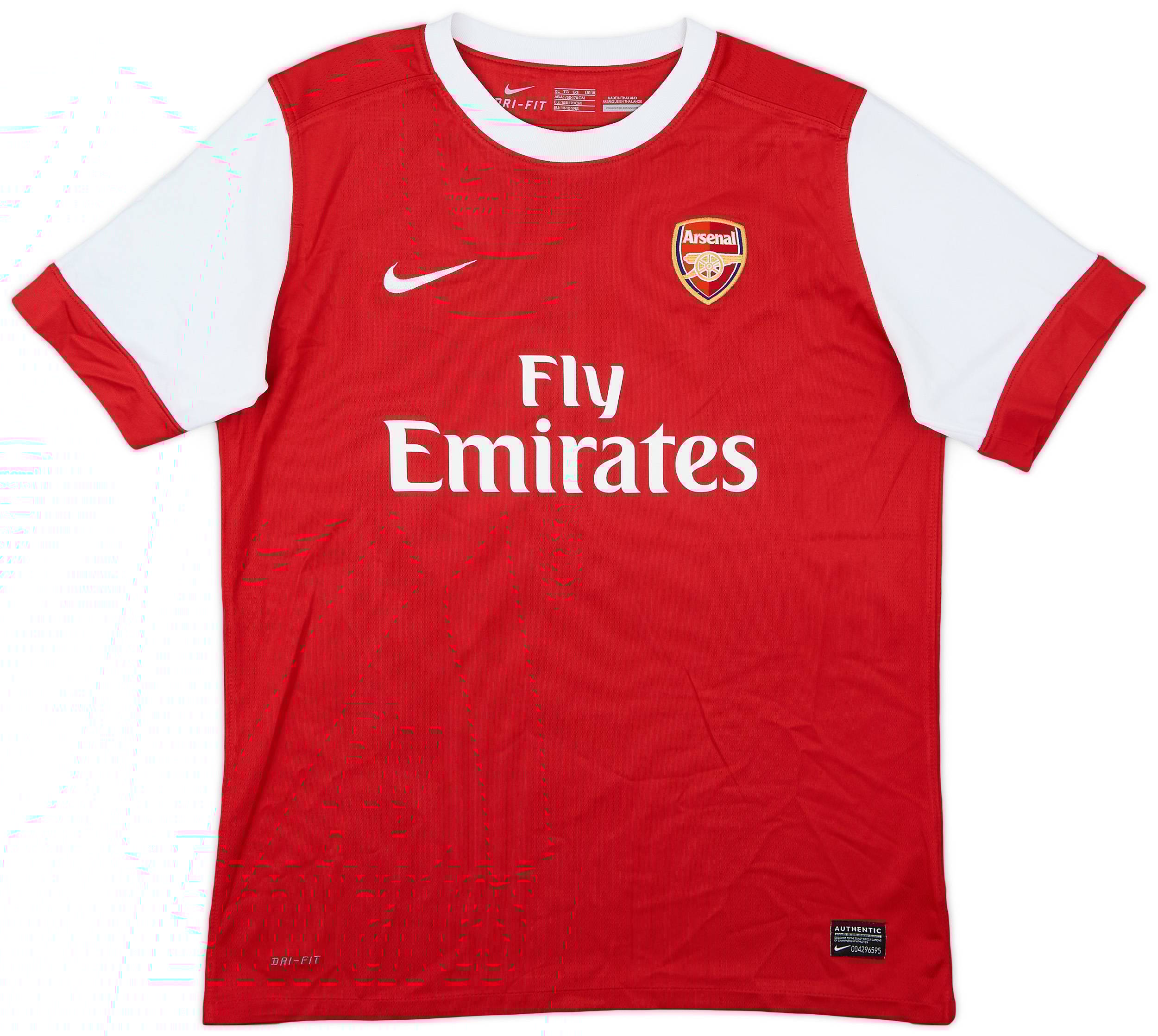 2010-11 Arsenal Home Shirt - 8/10 - (XL.Boys)