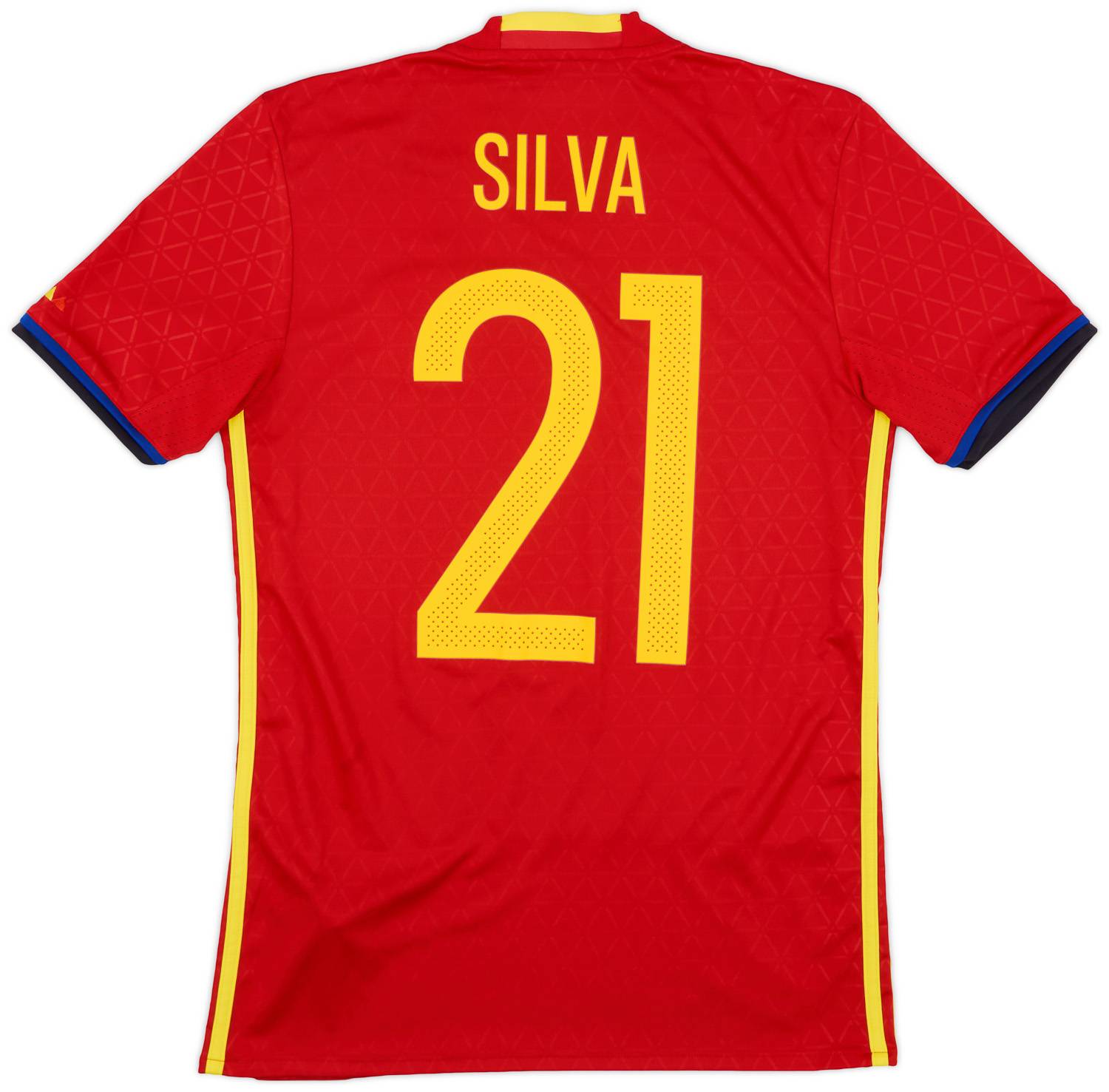 2016-17 Spain Home Shirt Silva #21 - 9/10 - (XS)