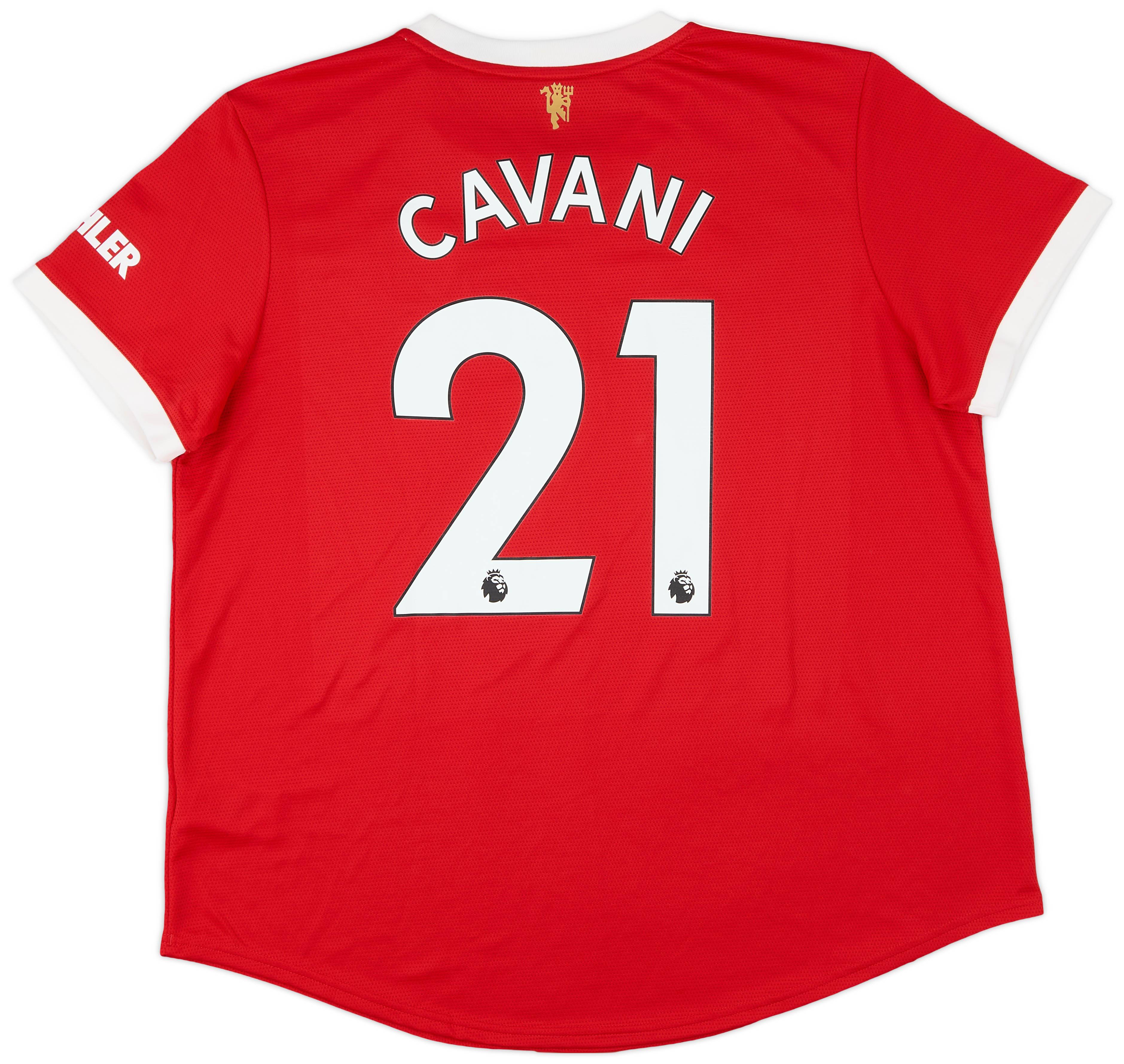 2021-22 Manchester United Home Shirt Cavani #21 (Women's XXL)