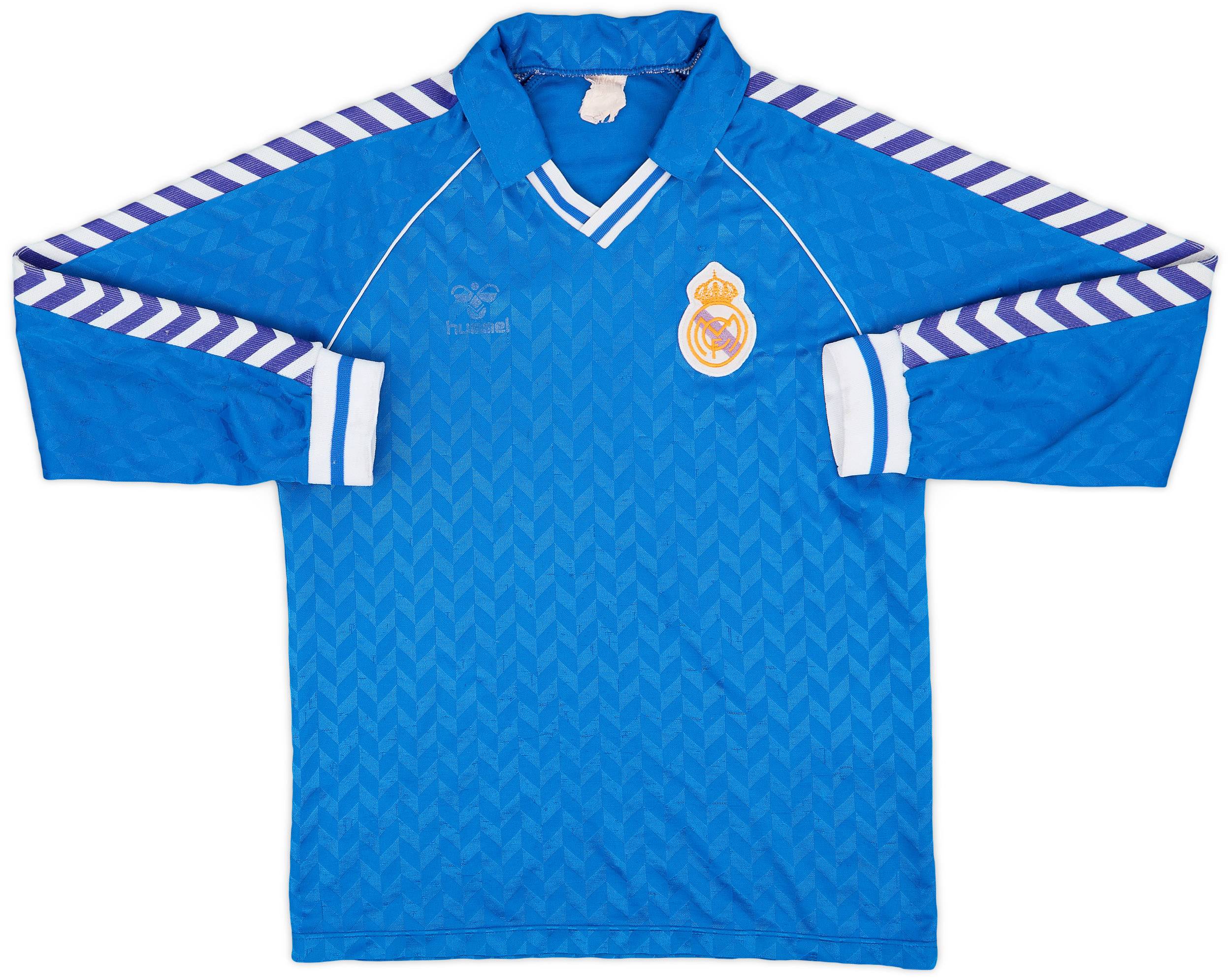 1987-88 Real Madrid Away L/S Shirt - 5/10 - (M)