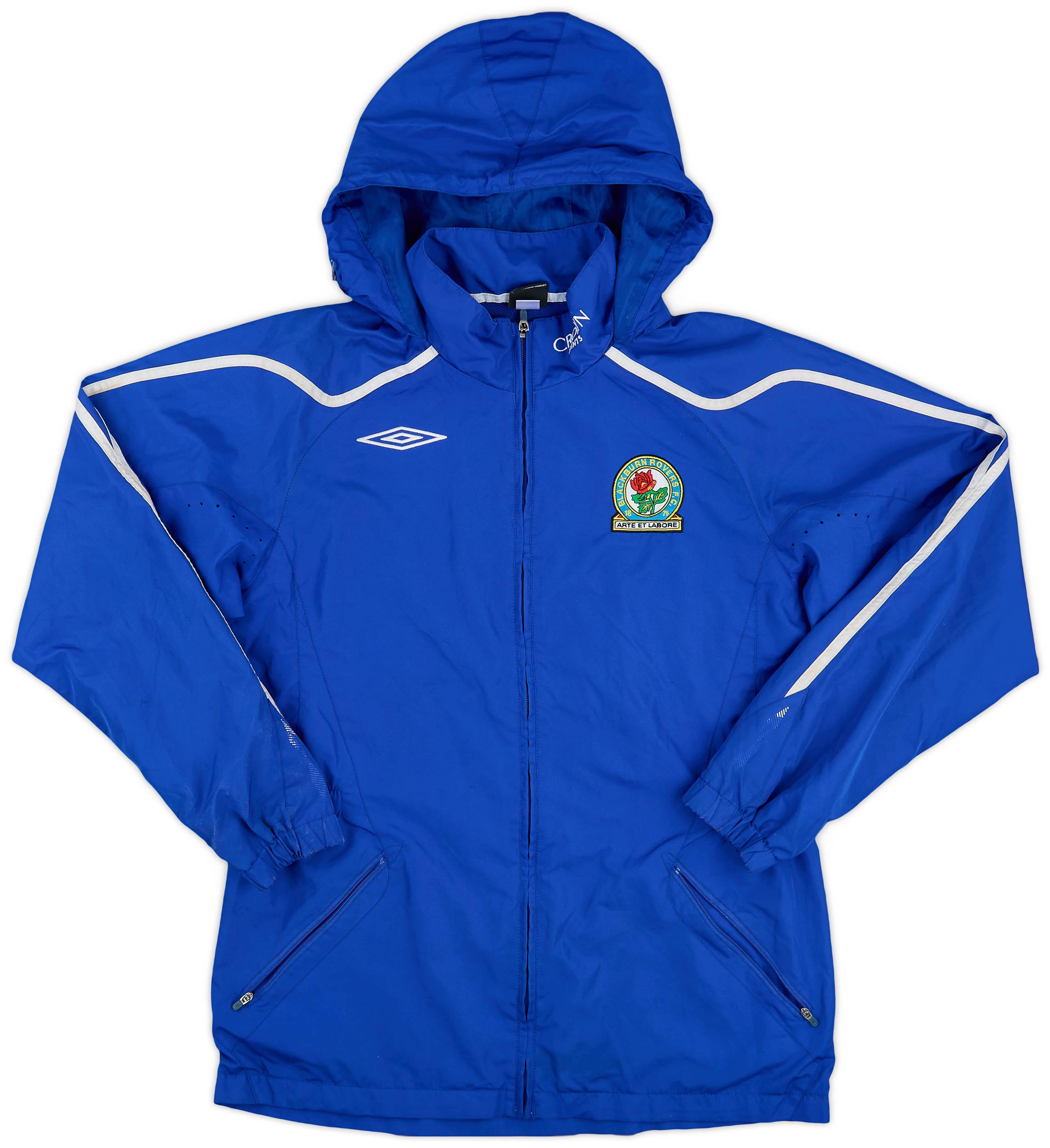 2007-08 Blackburn Rovers Umbro Hooded Rain Jacket 5/10 (M)