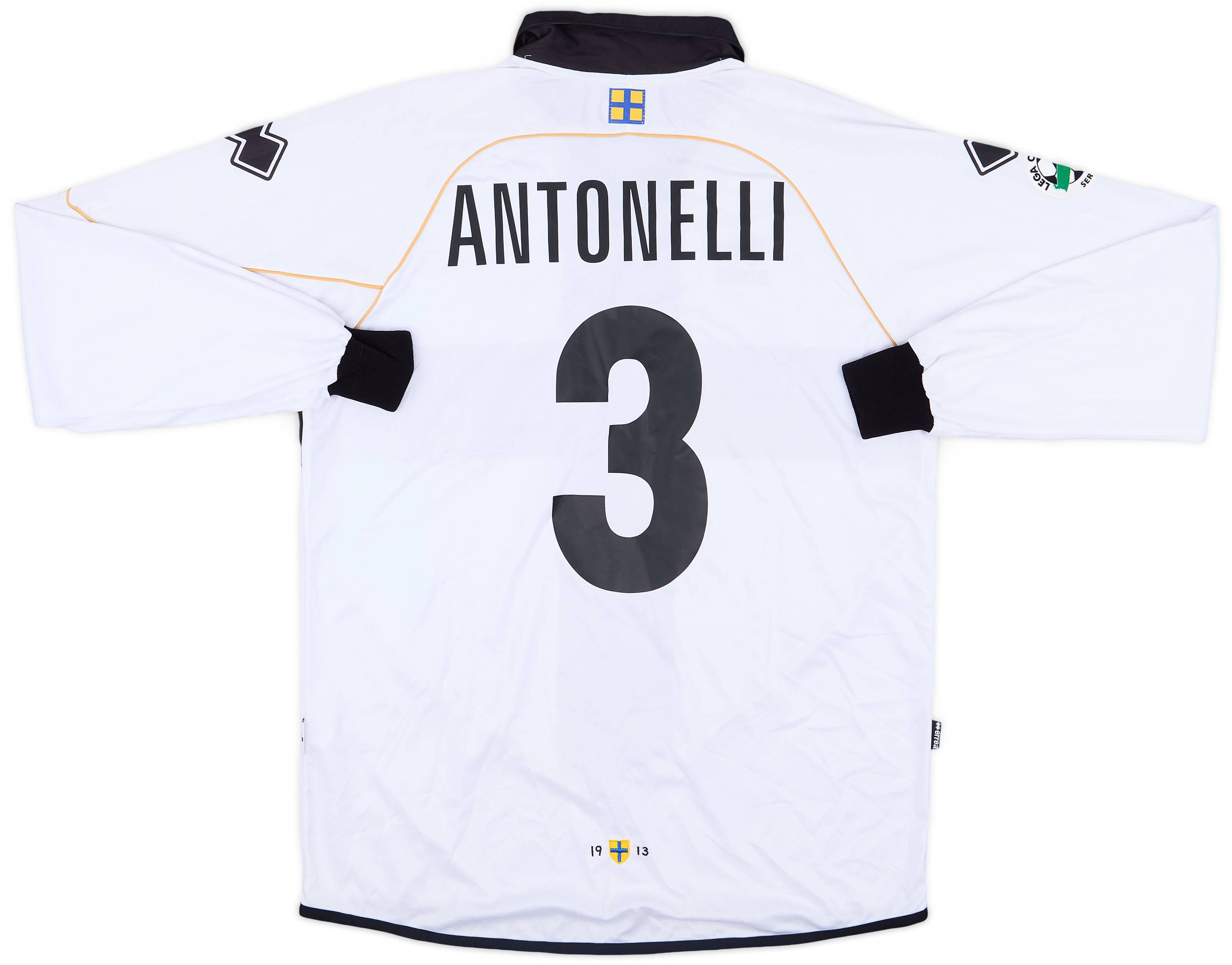 2008-09 Parma Match Issue Home L/S Shirt Antonelli #3