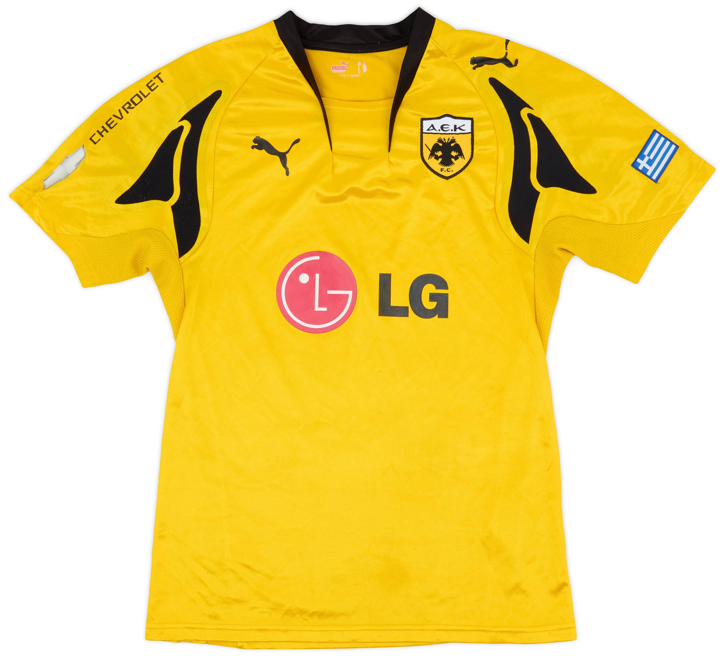 2007-08 AEK Athens Home Shirt - 5/10 - (M)