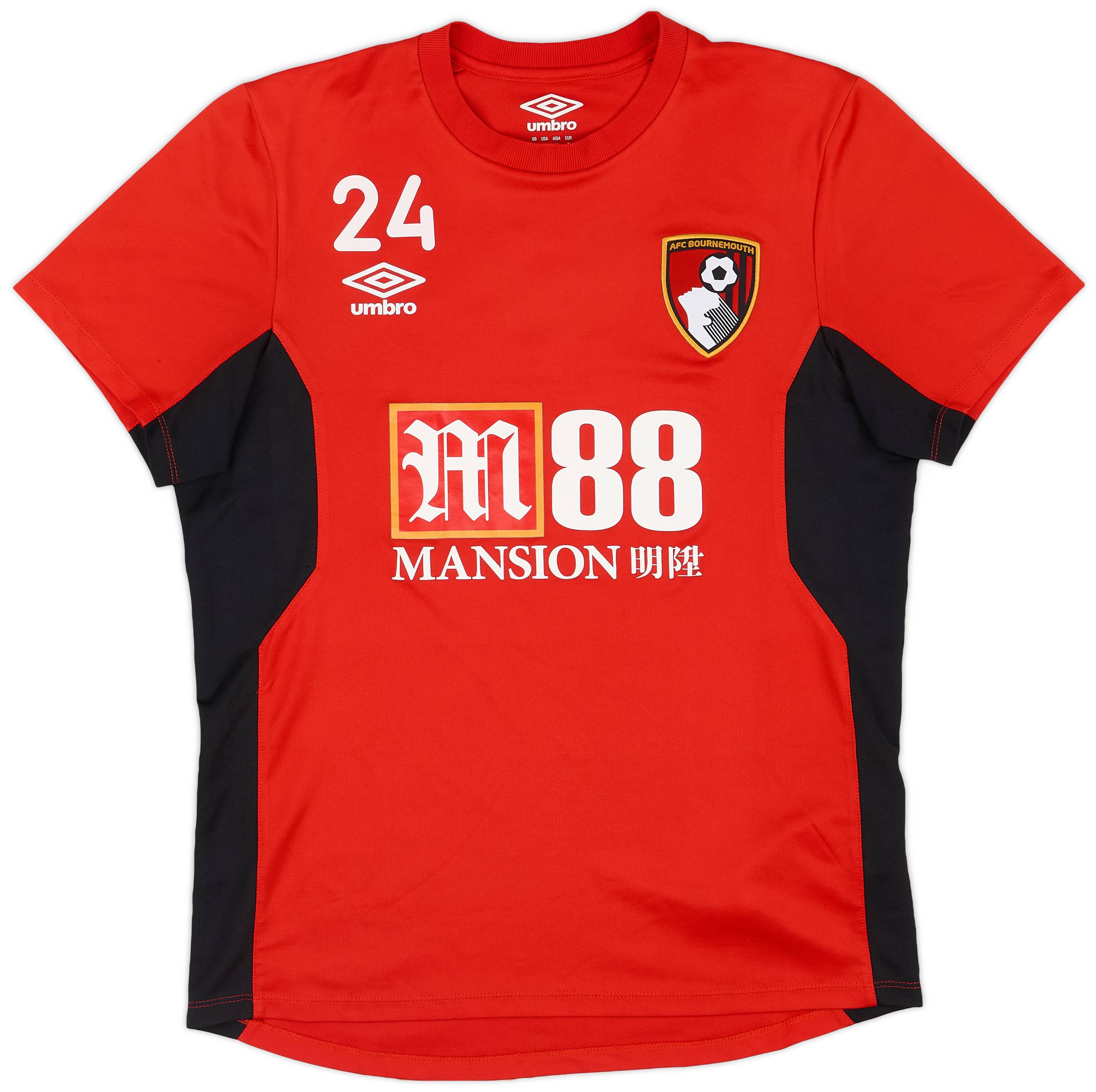 2017 18 Bournemouth Player Issue Umbro Training Shirt 24 7 10 S