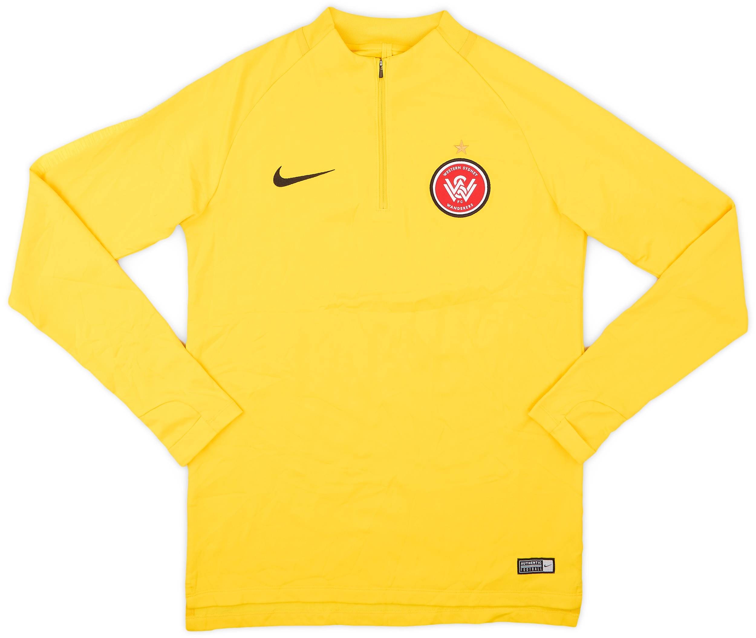 2018-19 Western Sydney Wanderers Nike 1/4 Zip Training Top - 8/10 - (M)