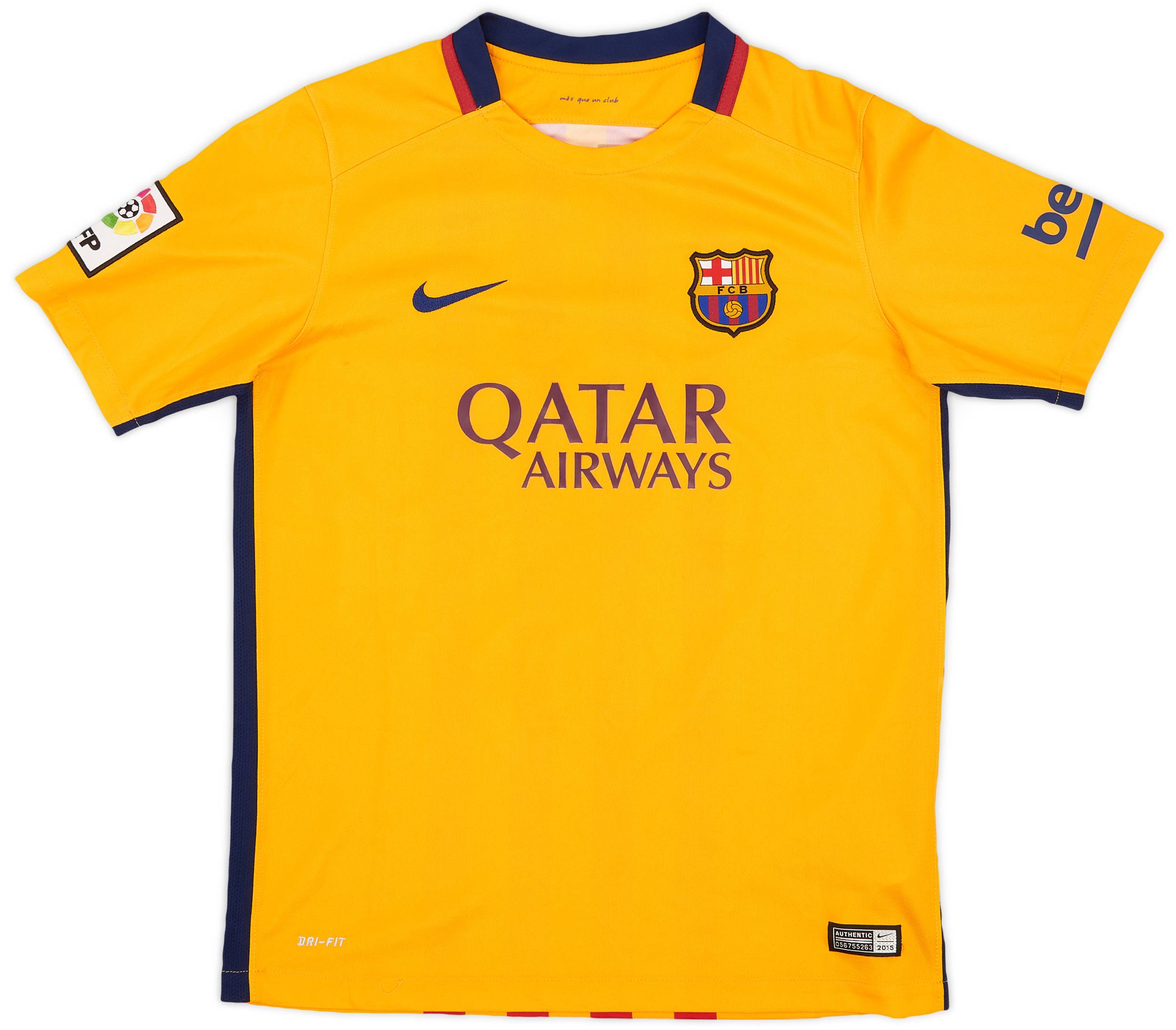 2015-16 Barcelona Away Shirt - 9/10 - (XL.Boys)