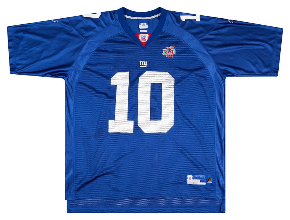 2008 New York Giants Manning #10 Reebok On Field Jersey (Home) XXL