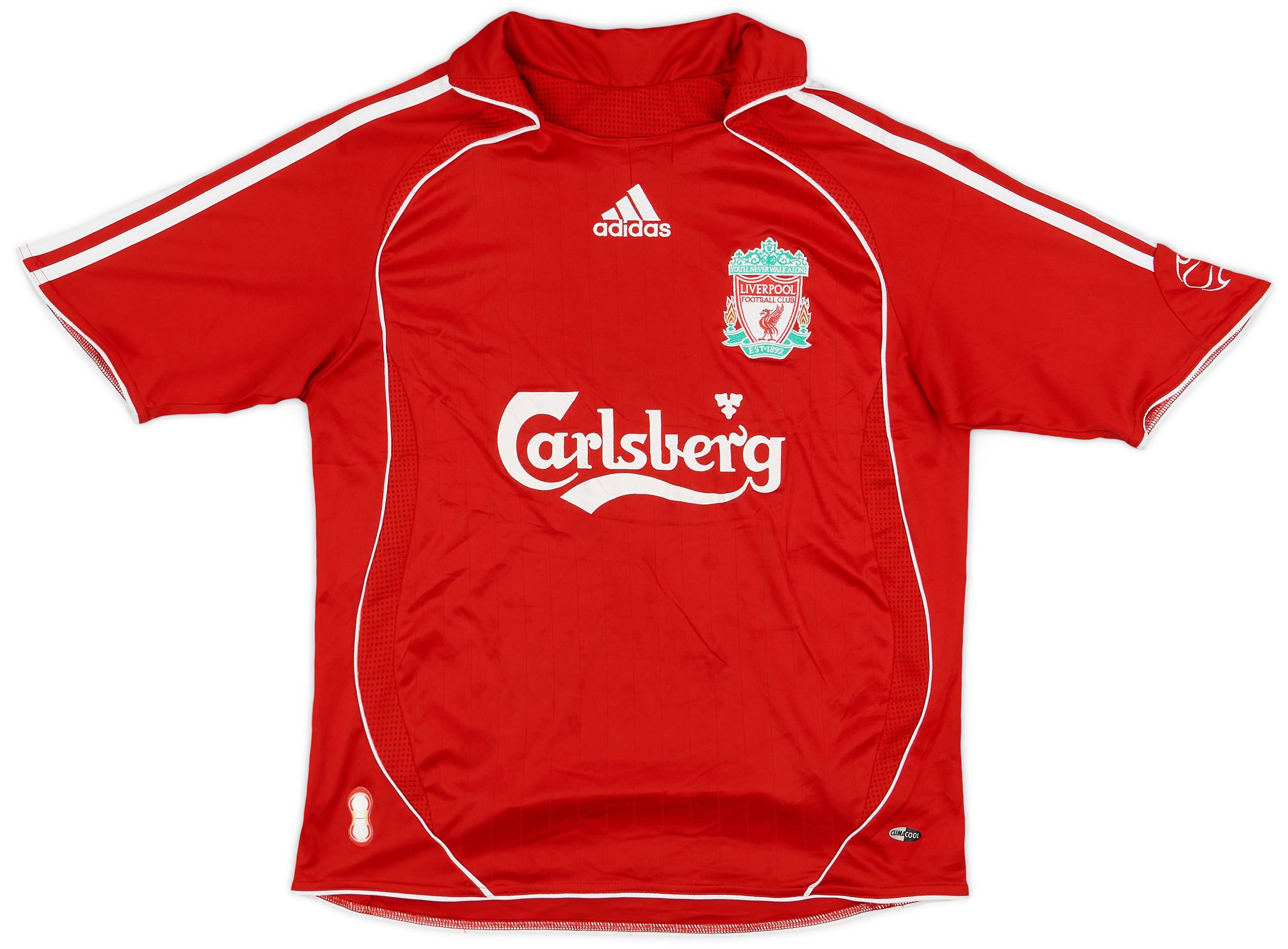 2006-08 Liverpool Home Shirt - 6/10 - (L.Boys)