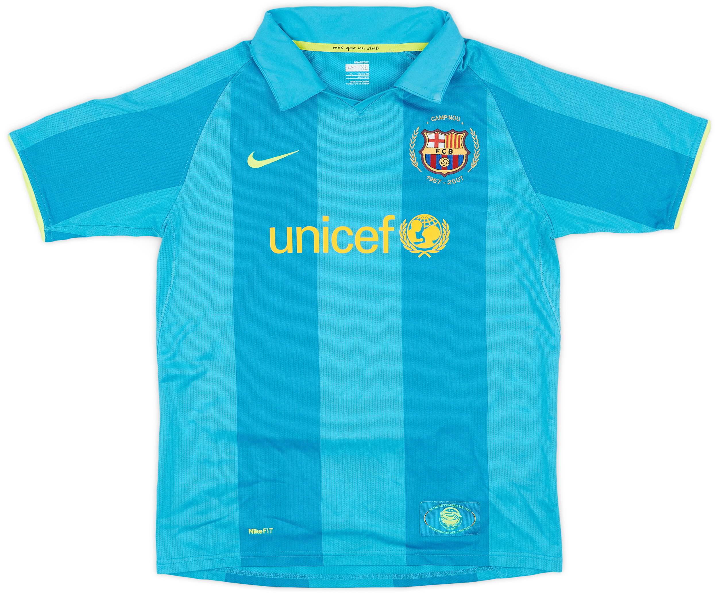 2007-09 Barcelona Away Shirt - 9/10 - (XL.Boys)