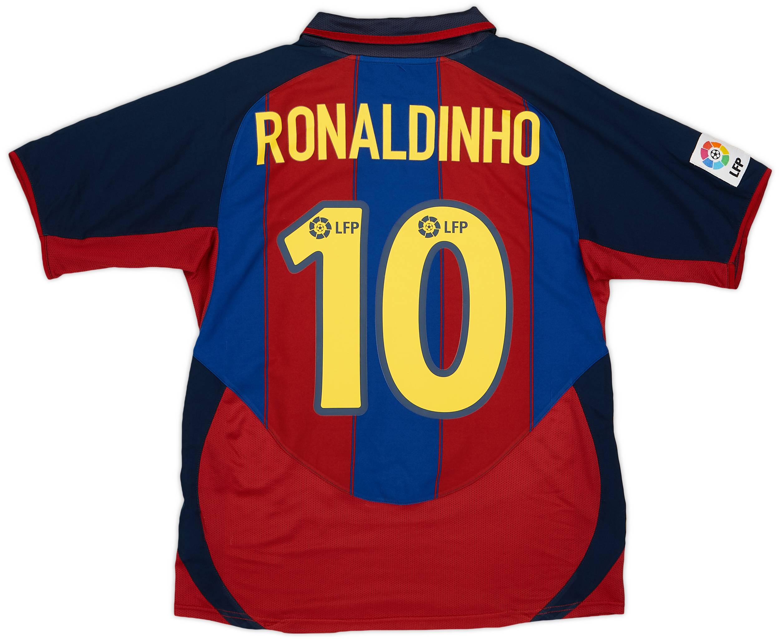2003 04 Barcelona Home Shirt Ronaldinho 10 8 10 S