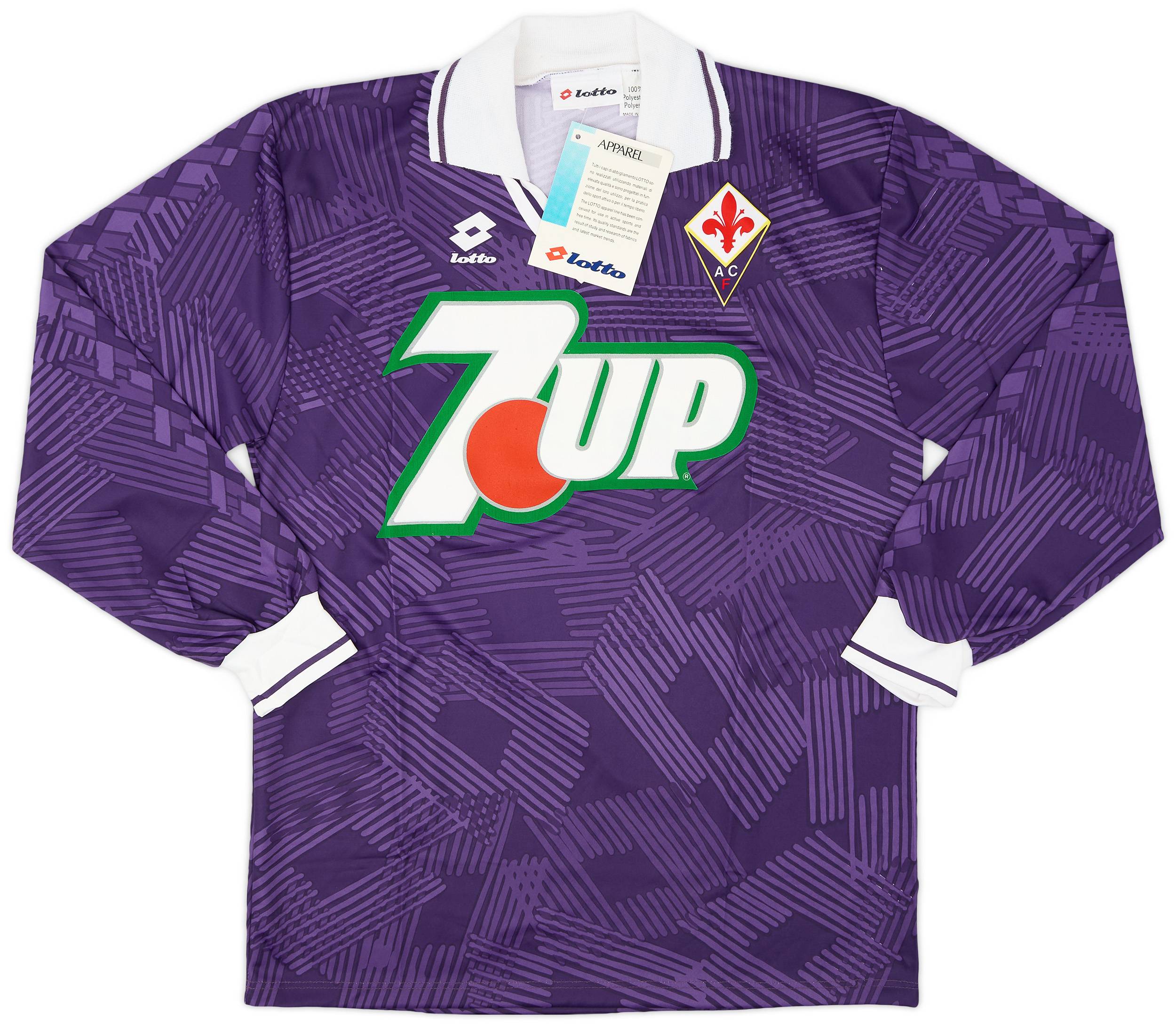1992-93 Fiorentina Player Issue Home L/S Shirt (M)