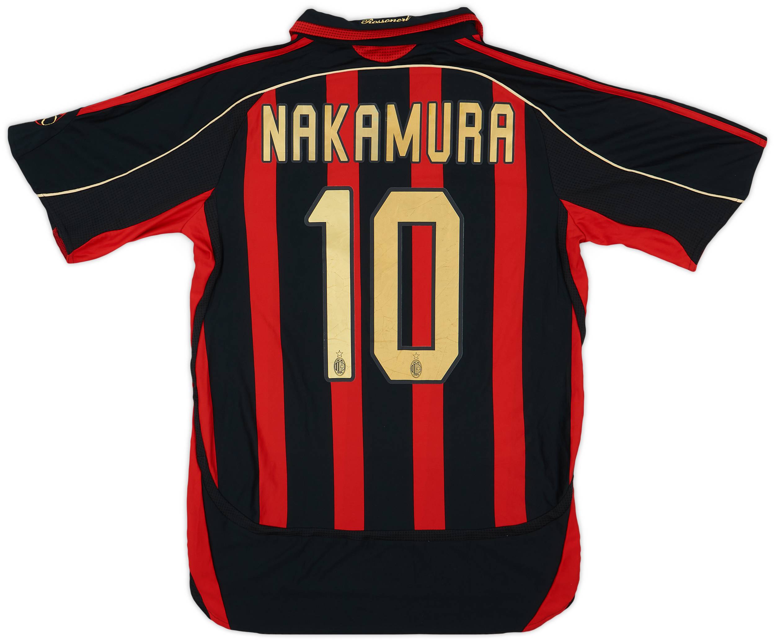 2006-07 AC Milan Home Shirt Nakamura #10 - 6/10 - (M)