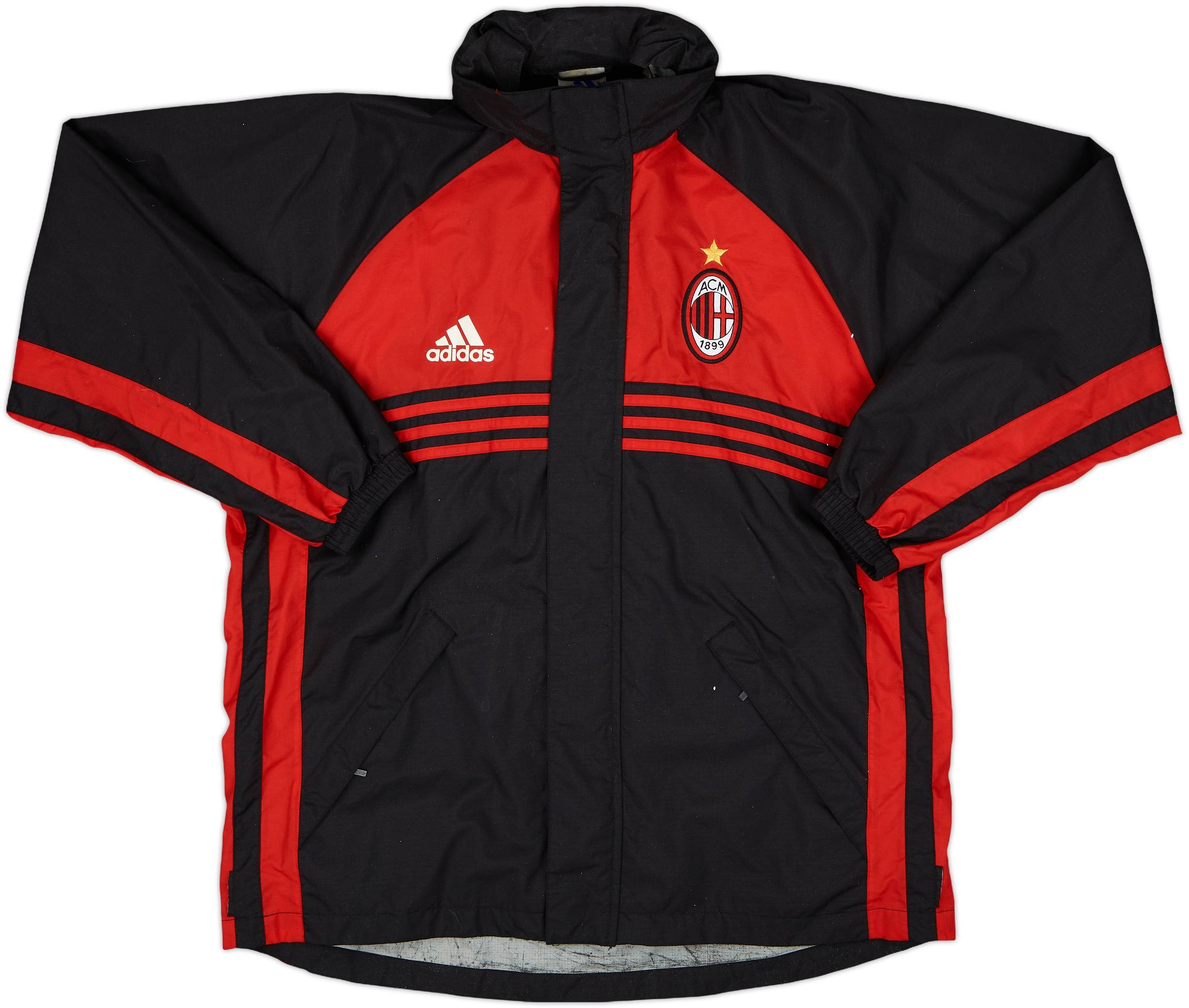 1999-00 AC Milan adidas Hooded Rain Jacket - 5/10 - (M/L)