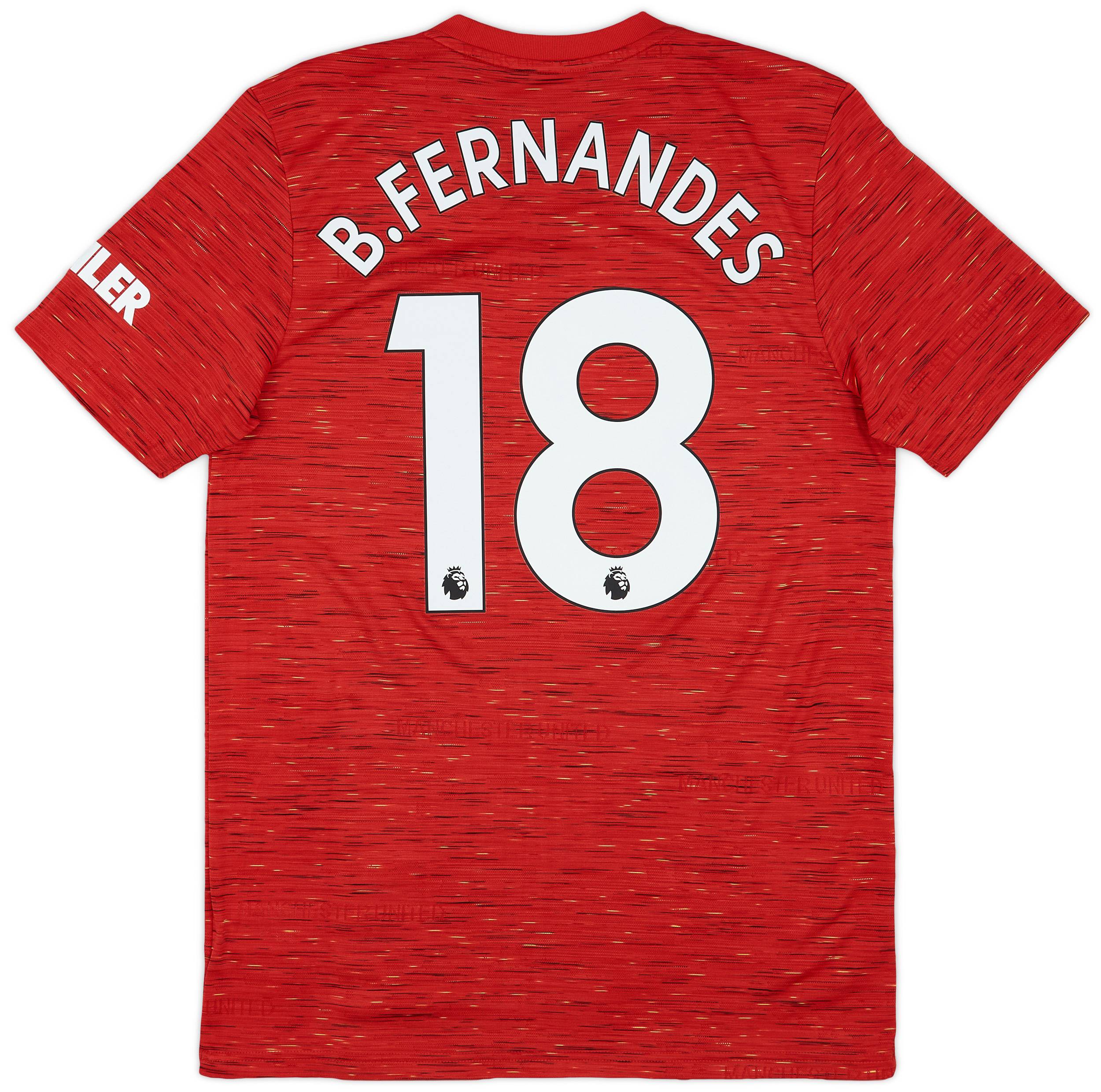 2020-21 Manchester United Home Shirt B.Fernandes #18 - 9/10 - (M)
