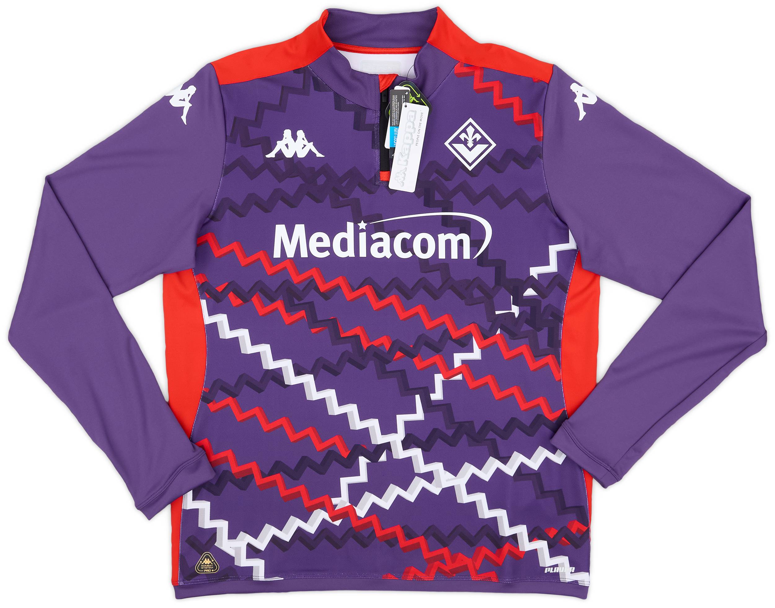 2024-25 Fiorentina Kappa 1/4 Zip Pre-Match Top