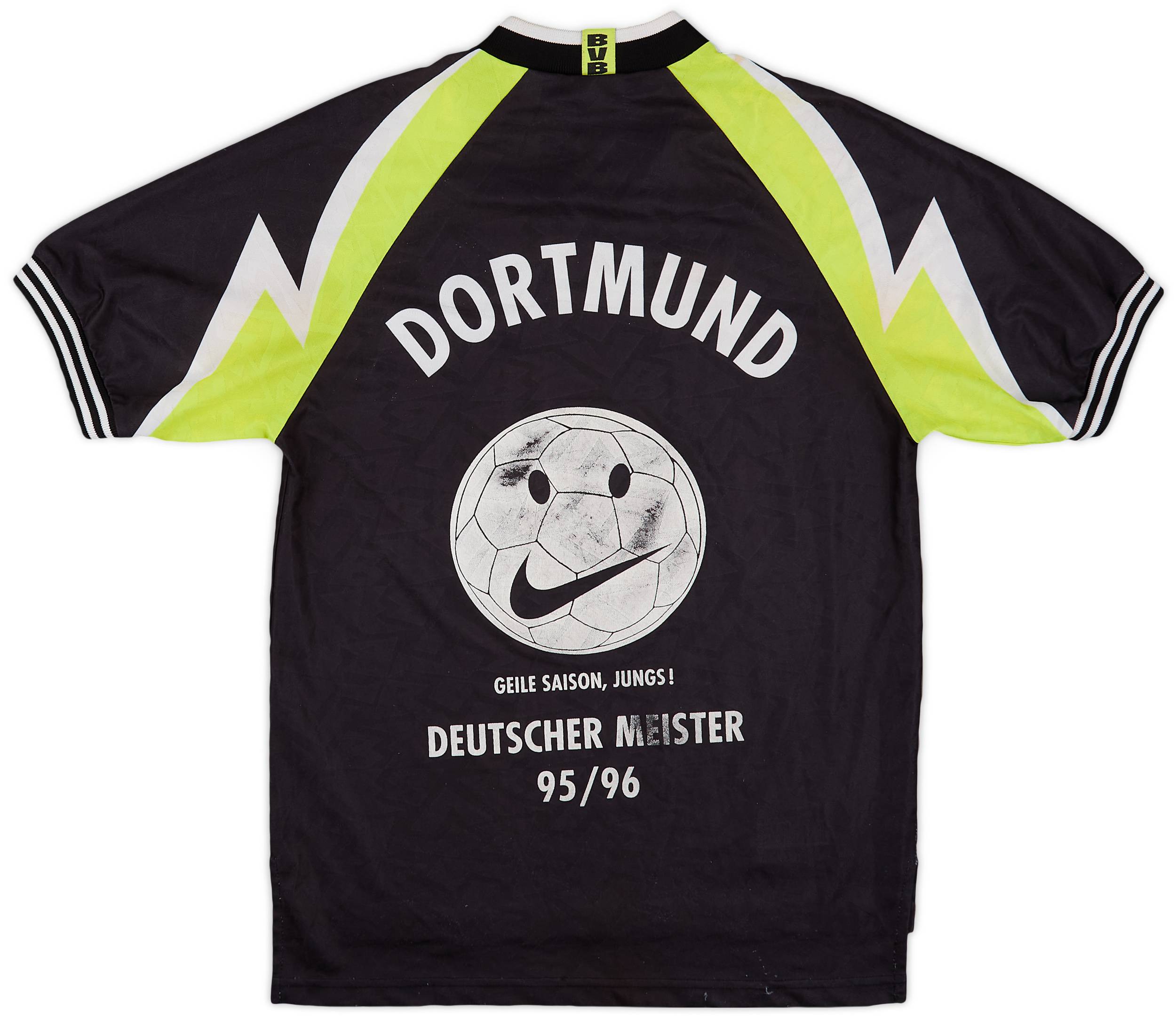 1995-96 Borussia Dortmund 'Deutscher Meister' Away Shirt - 6/10 - (S)