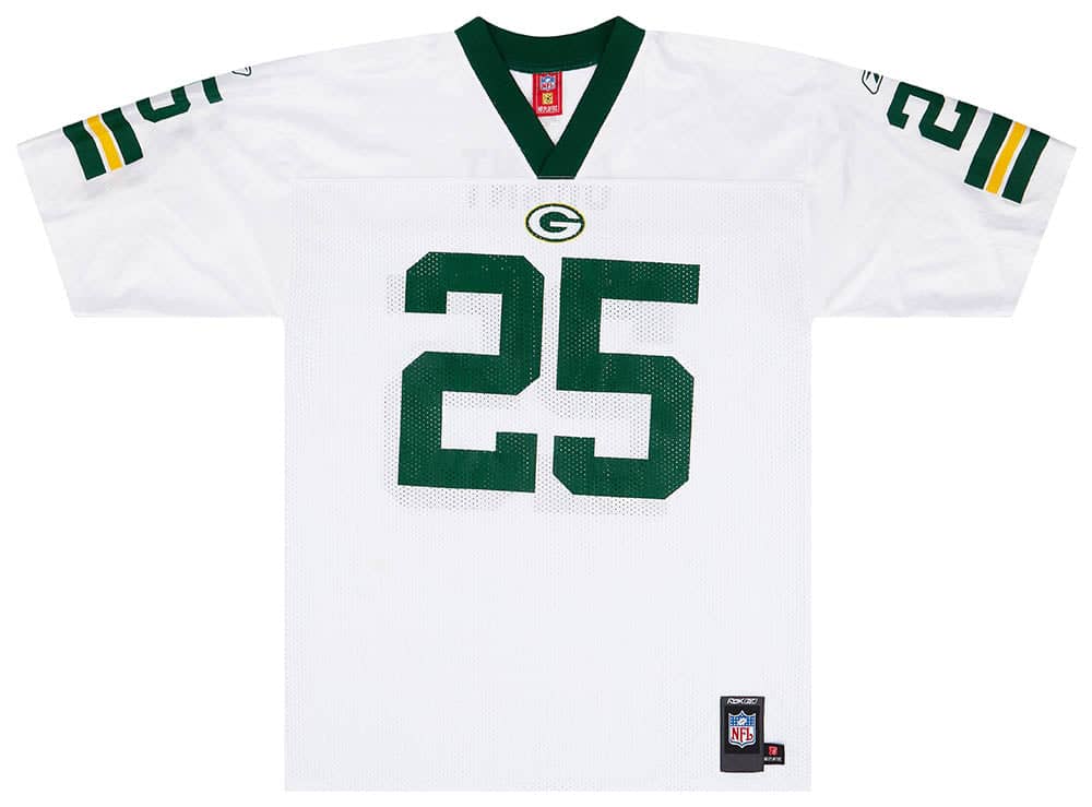 2007 Green Bay Packers Grant 25 Reebok Replica Jersey Away L