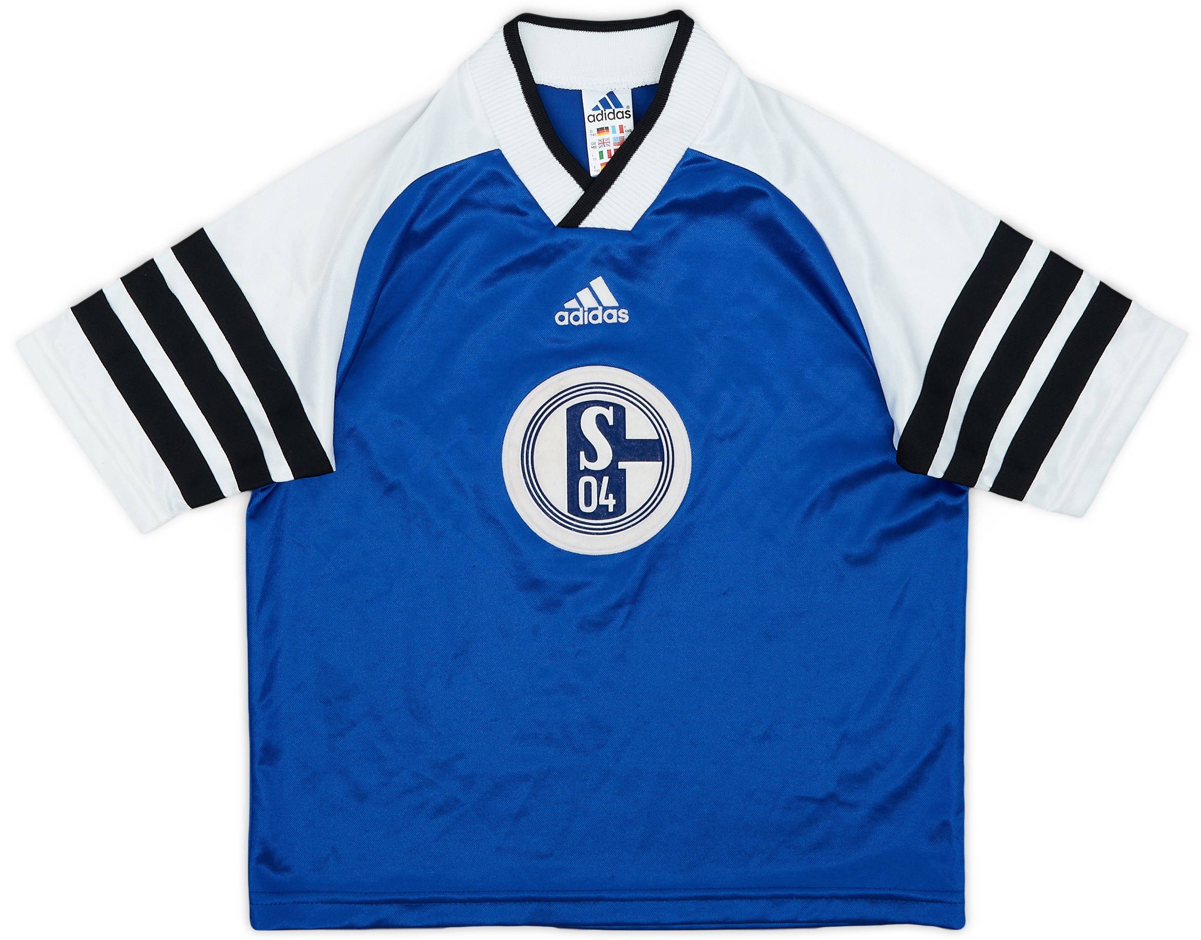 1998-99 Schalke adidas Training Shirt - 8/10 - (M.Boys)