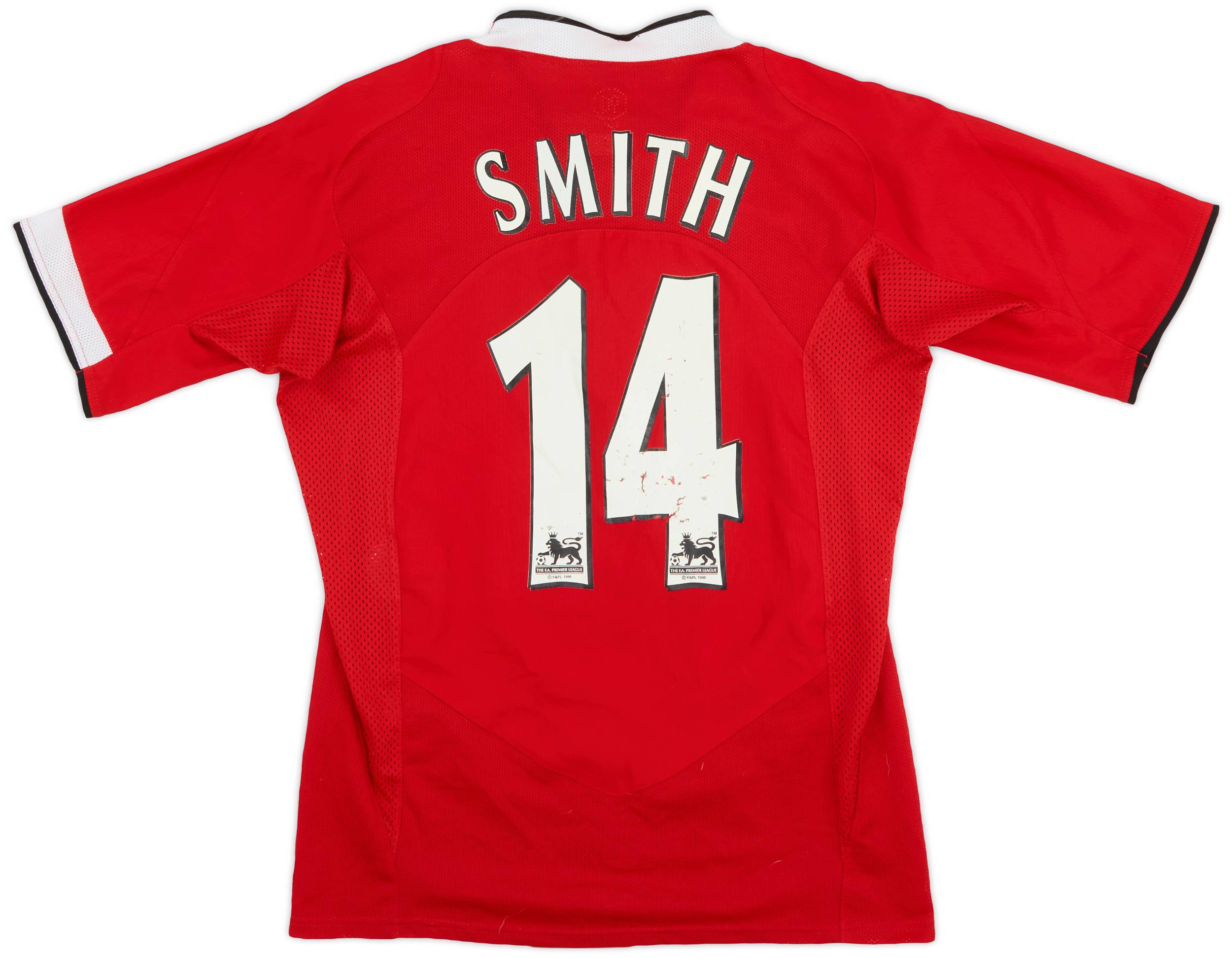 Manchester United Smith 14 マンチェスターユナイテッド Manchester United 2004-2006 Home Long Sleeve Shirt #14 Alan