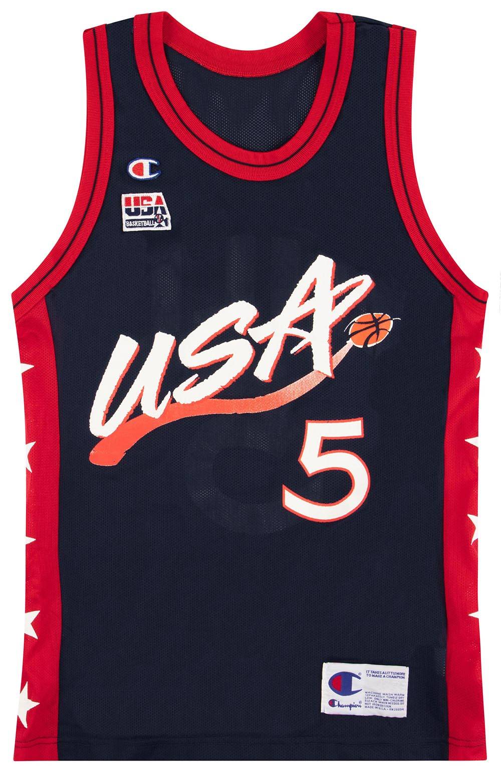 1996-99 USA Hill #5 Champion Jersey (Away) L
