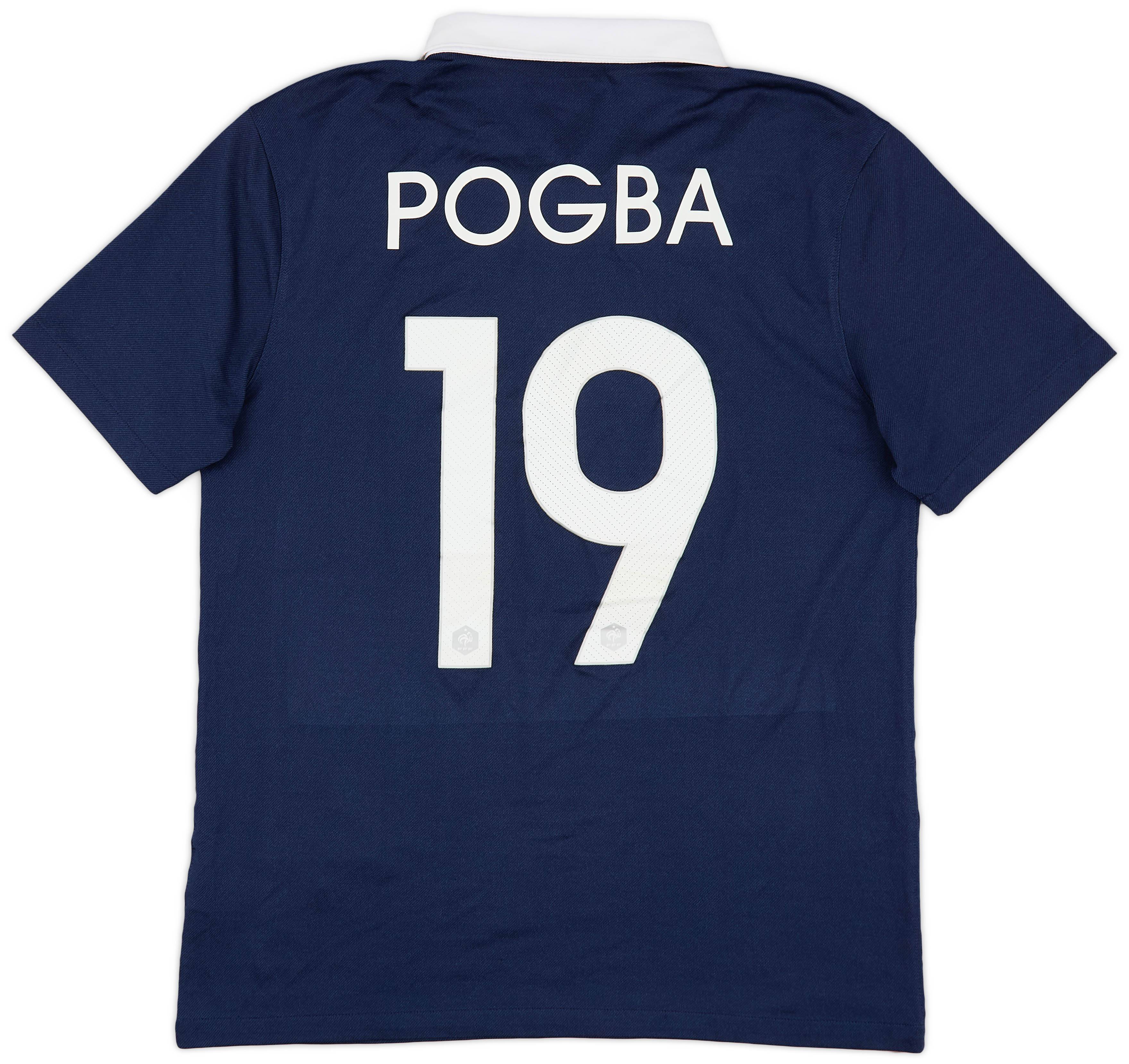 2014-15 France Home Shirt Pogba #19 - 6/10 - (M)