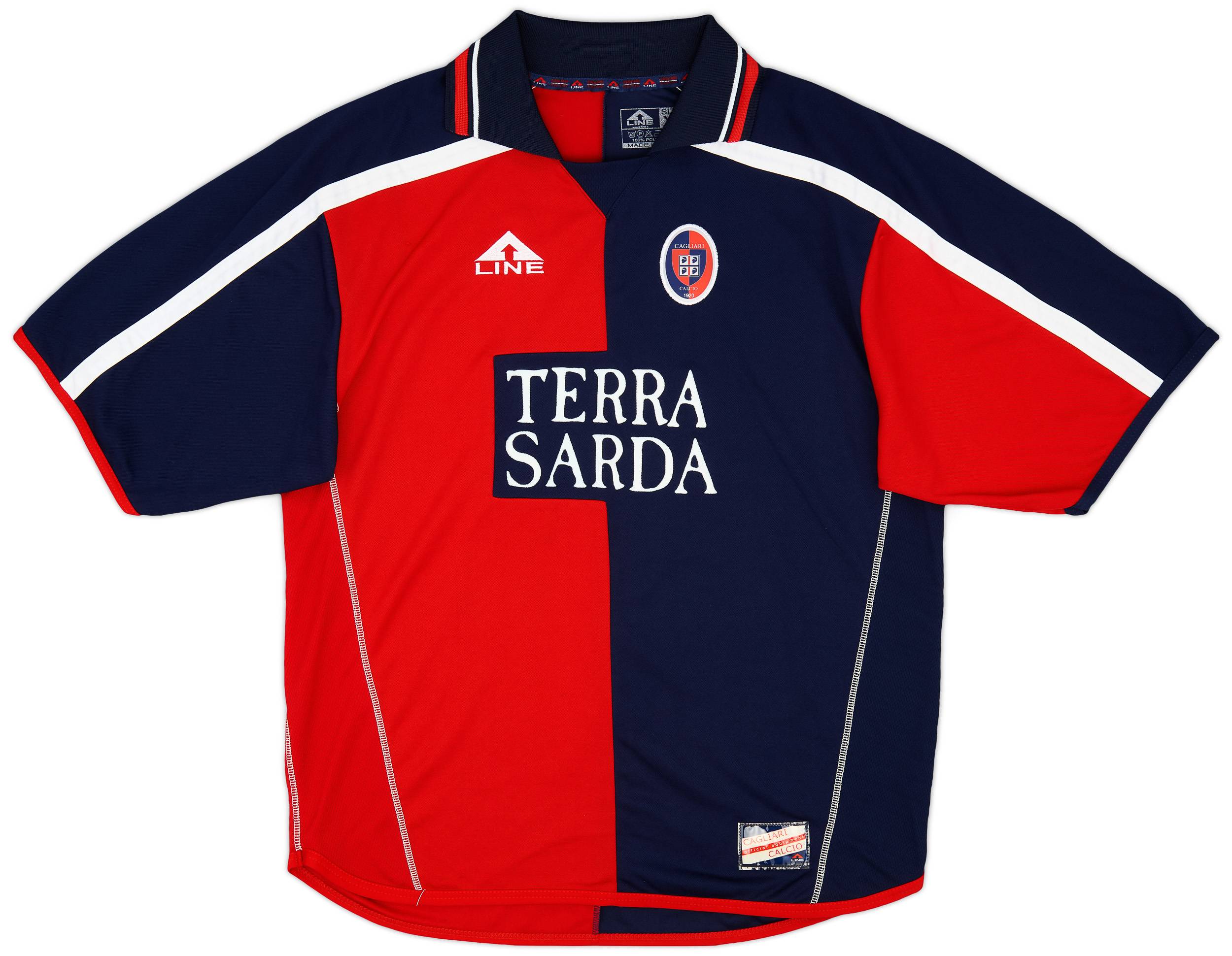 2002-03 Cagliari Home Shirt - 9/10 - (XL)