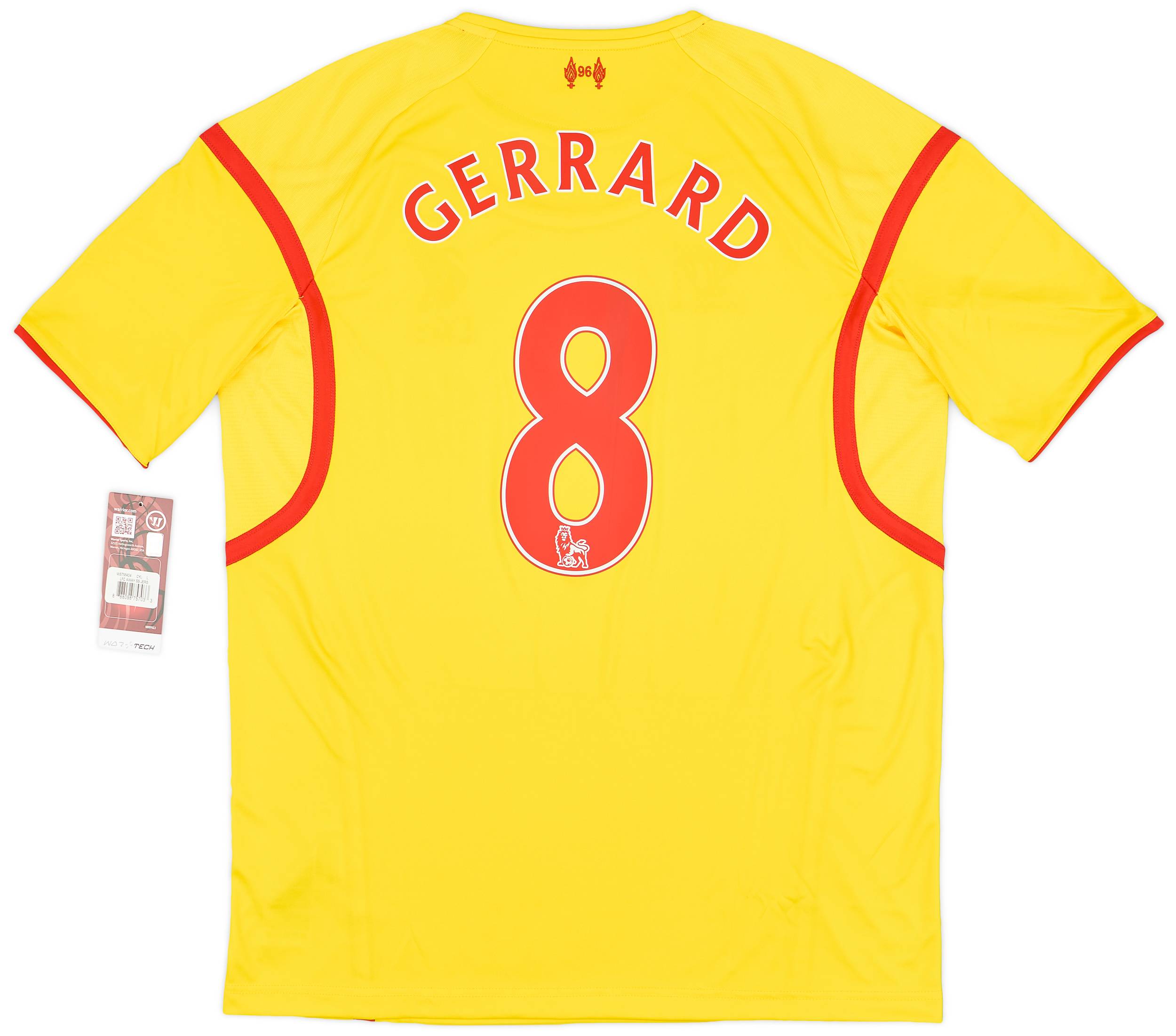 2014-15 Liverpool Away Shirt Gerrard #8 (L)