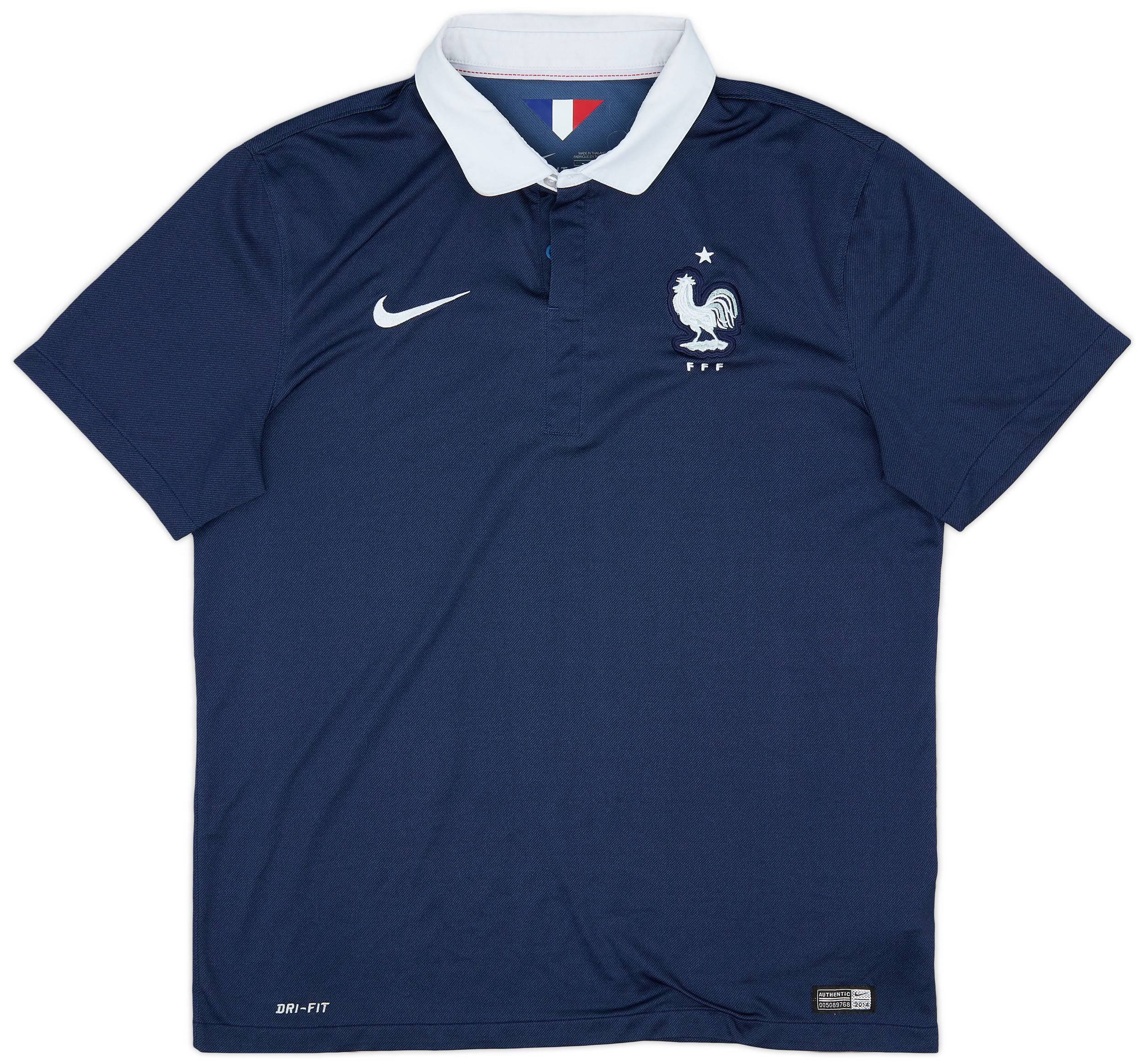 2014-15 France Home Shirt - 8/10 - (L)