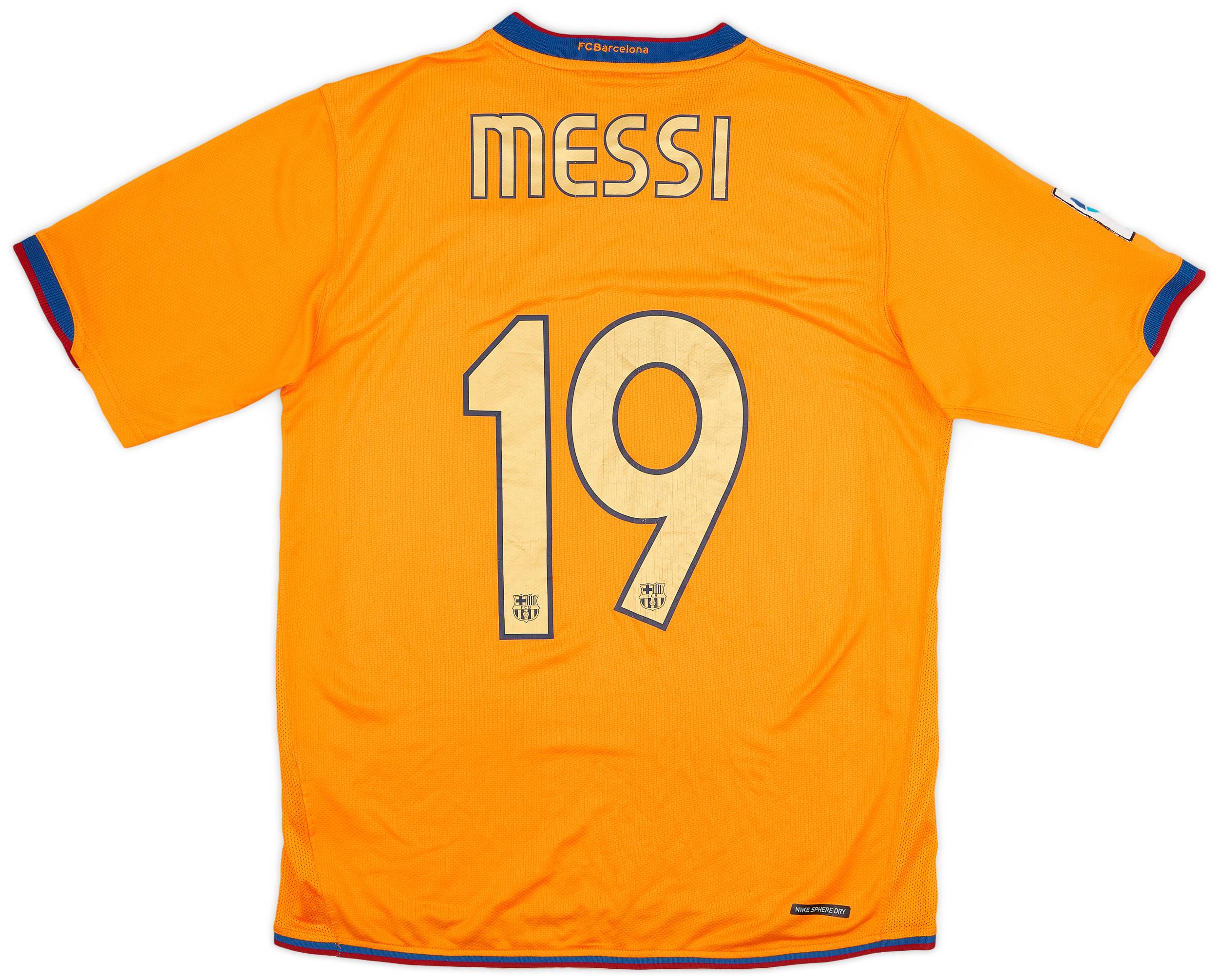 2006-08 Barcelona Away Shirt Messi #19 - 8/10 - (M)