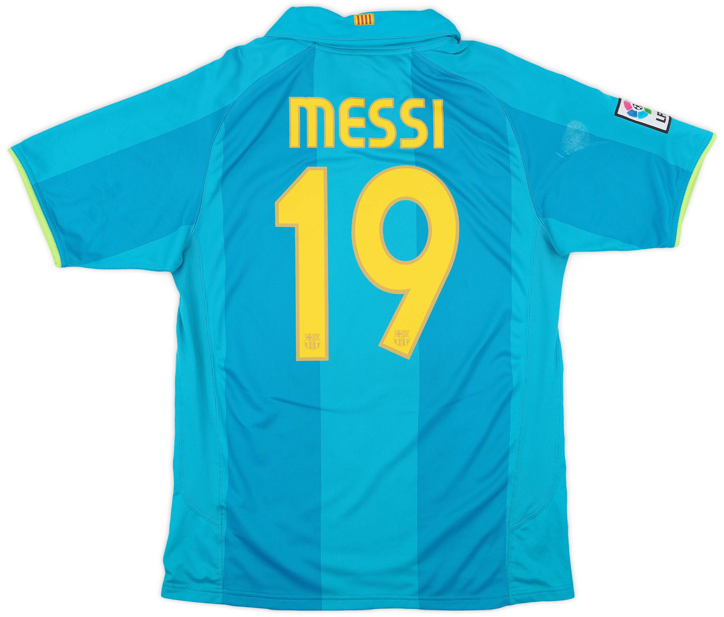 2007-09 Barcelona Away Shirt Messi #19 - 7/10 - (M)