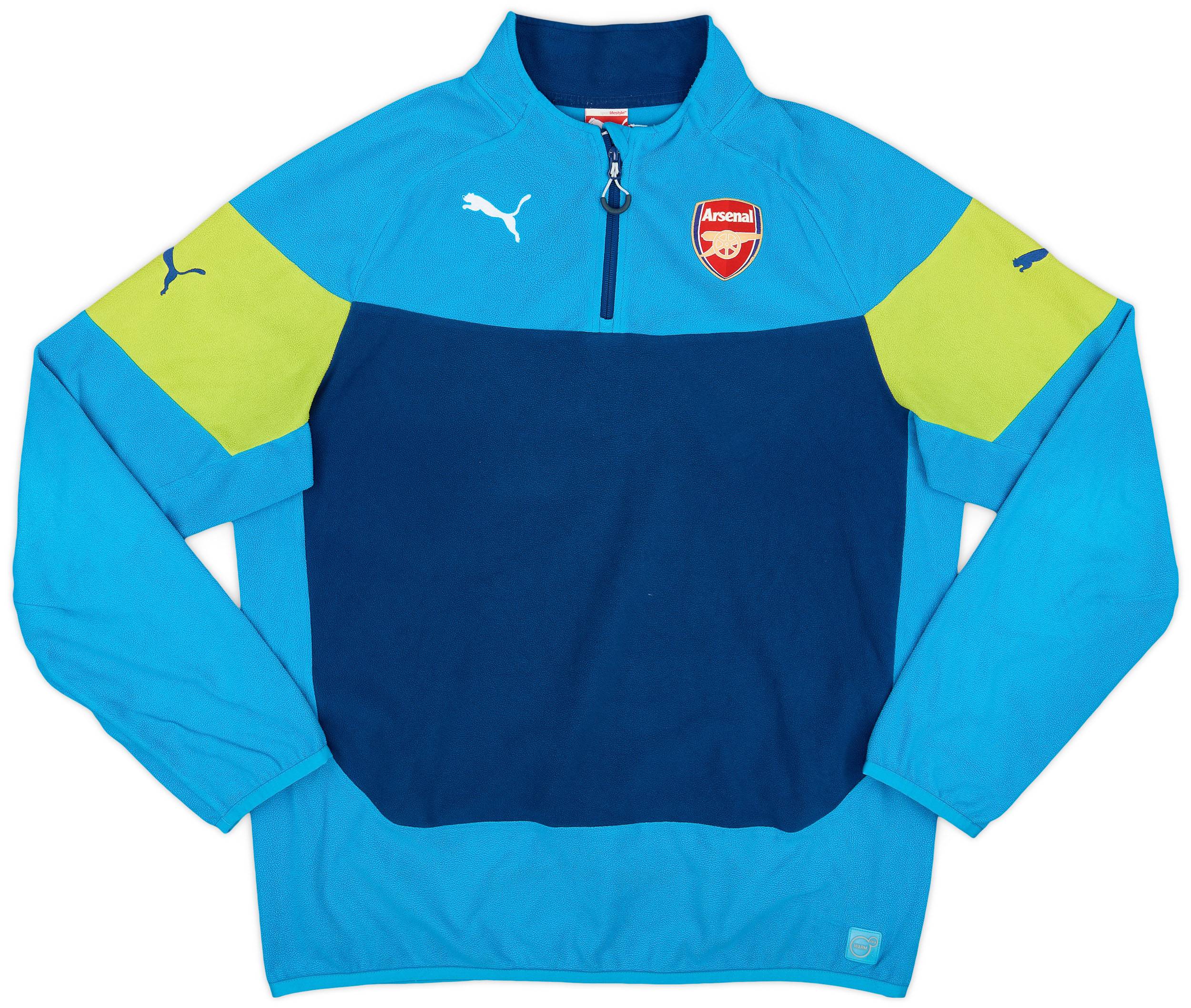 2014-15 Arsenal Puma 1/4 Zip Fleece Top - 8/10 - (XL)