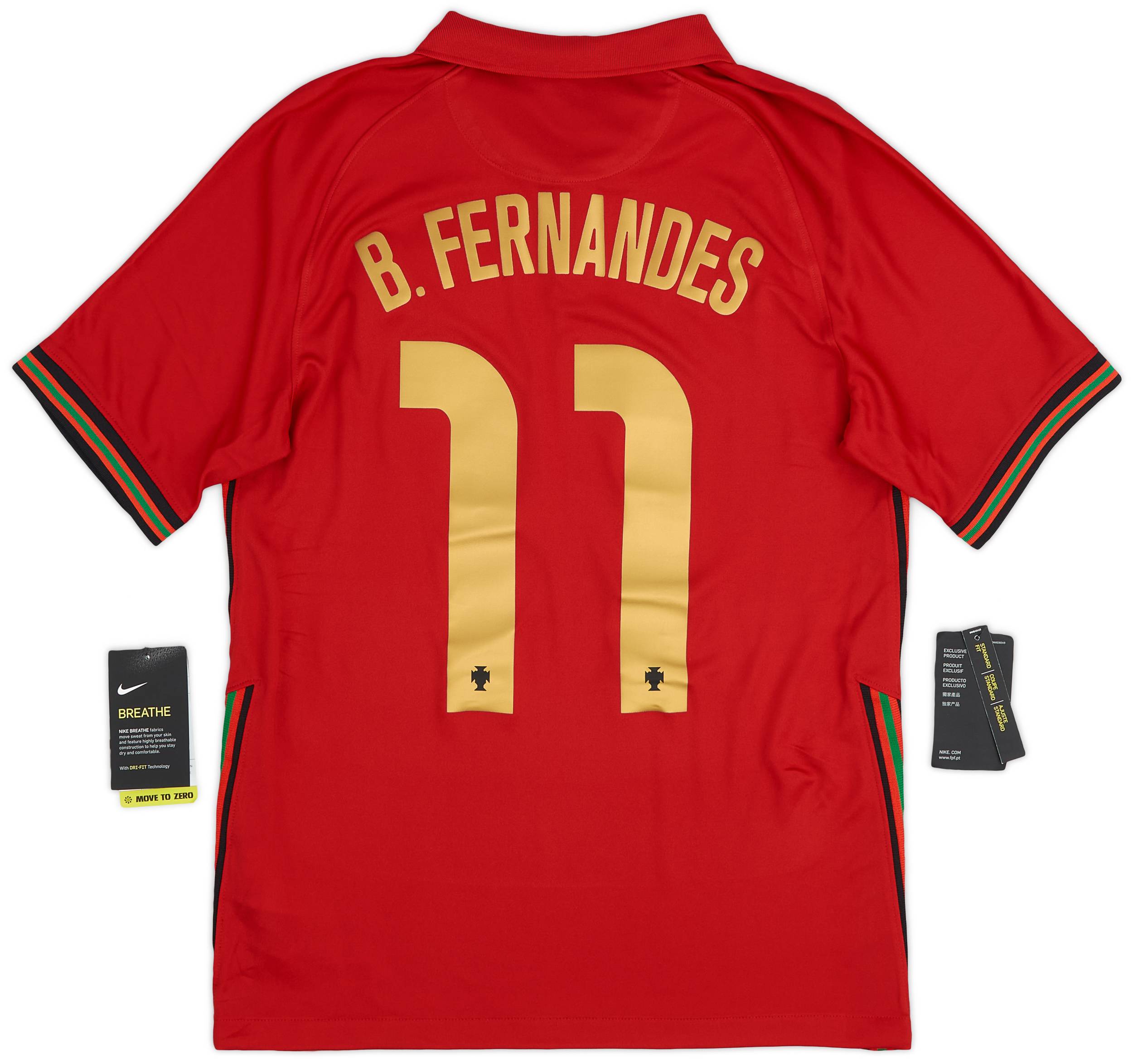2020-21 Portugal Home Shirt B. Fernandes #11 (S)