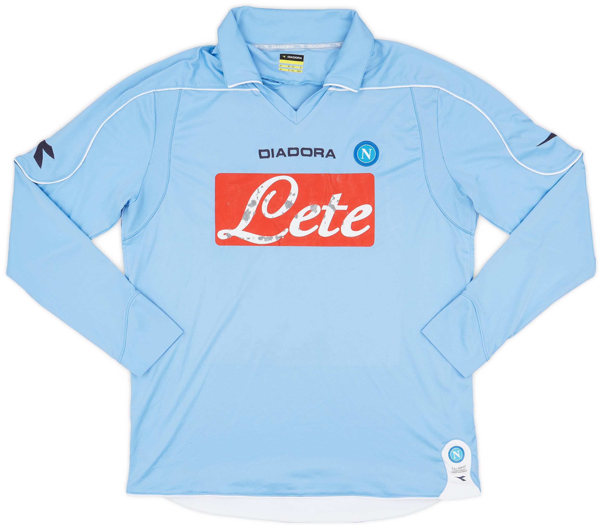 2008-09 Napoli Home L/S Shirt #5 - 4/10 - (XL)