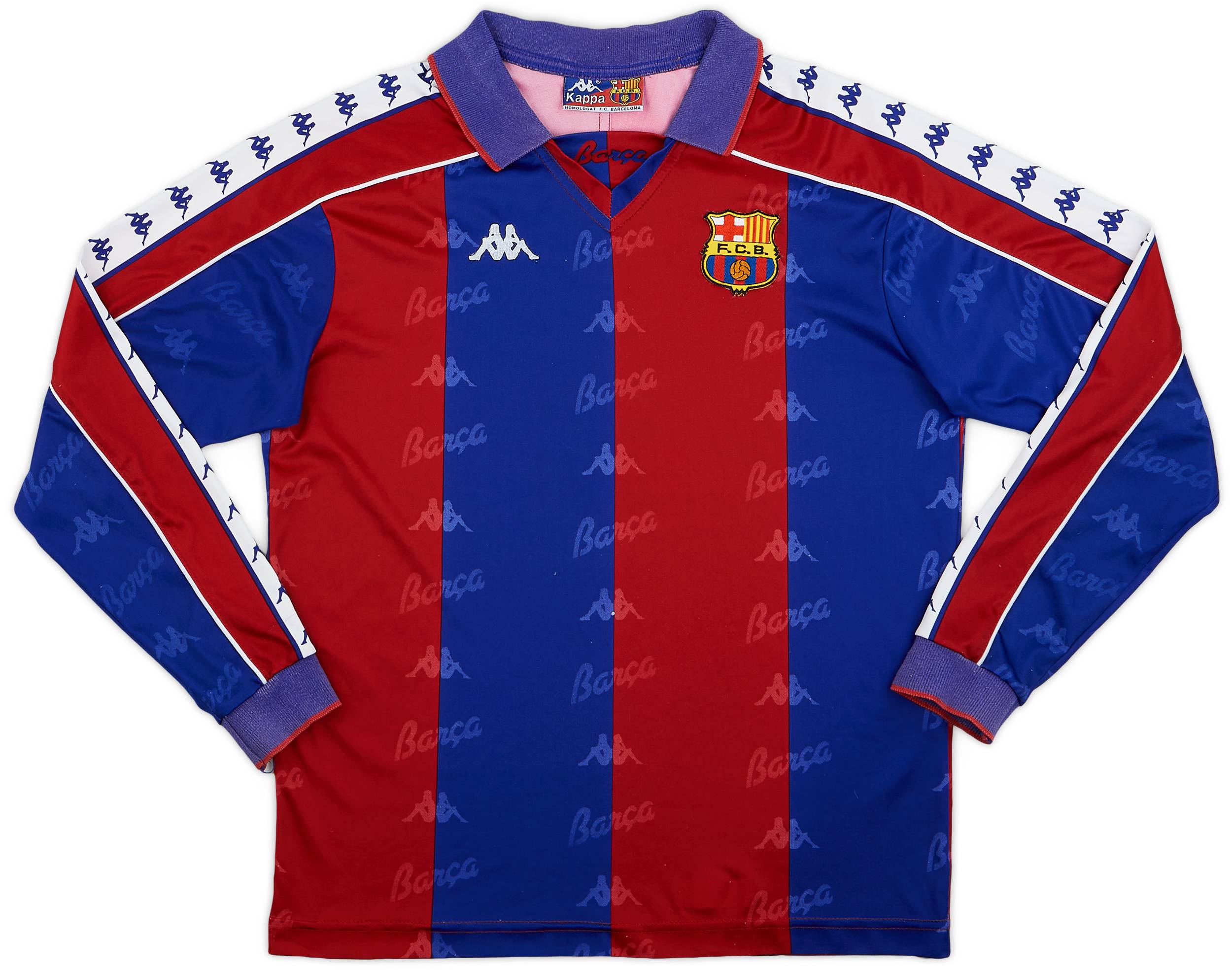1992-95 Barcelona Home L/S Shirt - 6/10 - (M)