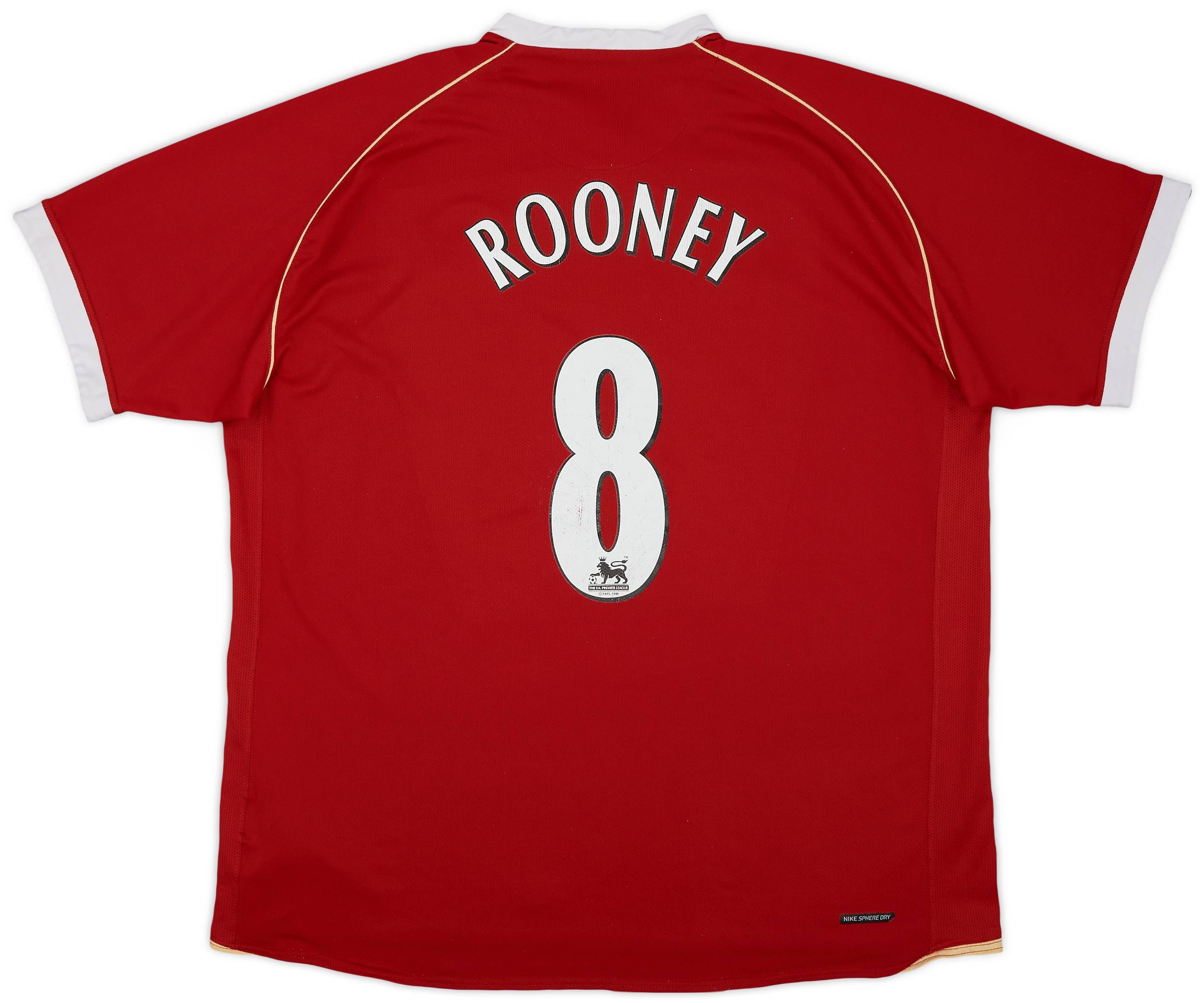 2006-07 Manchester United Home Shirt Rooney #8 - 7/10 - (XXL)