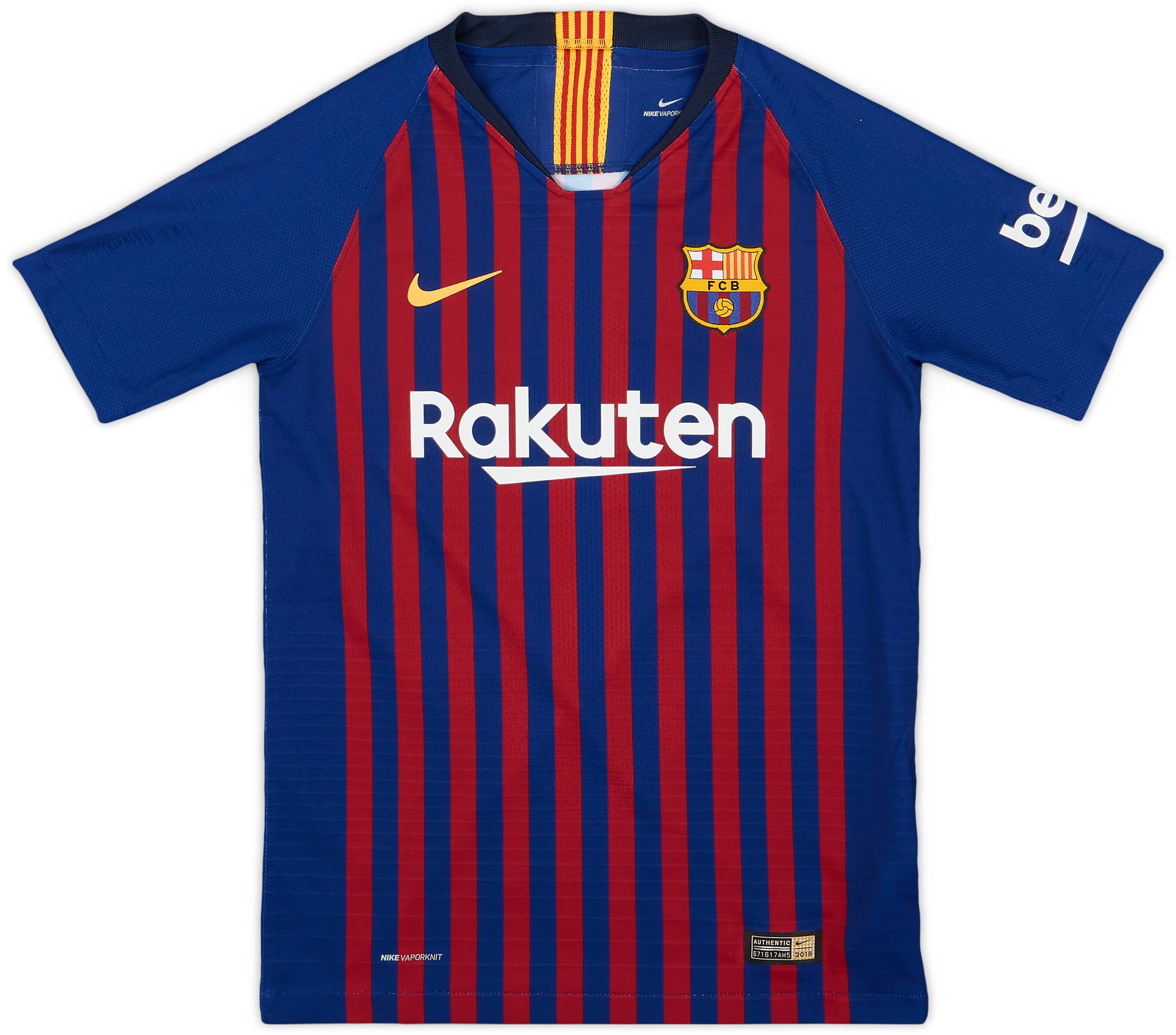 2018 19 Barcelona Authentic Home Shirt 9 10 M.Boys