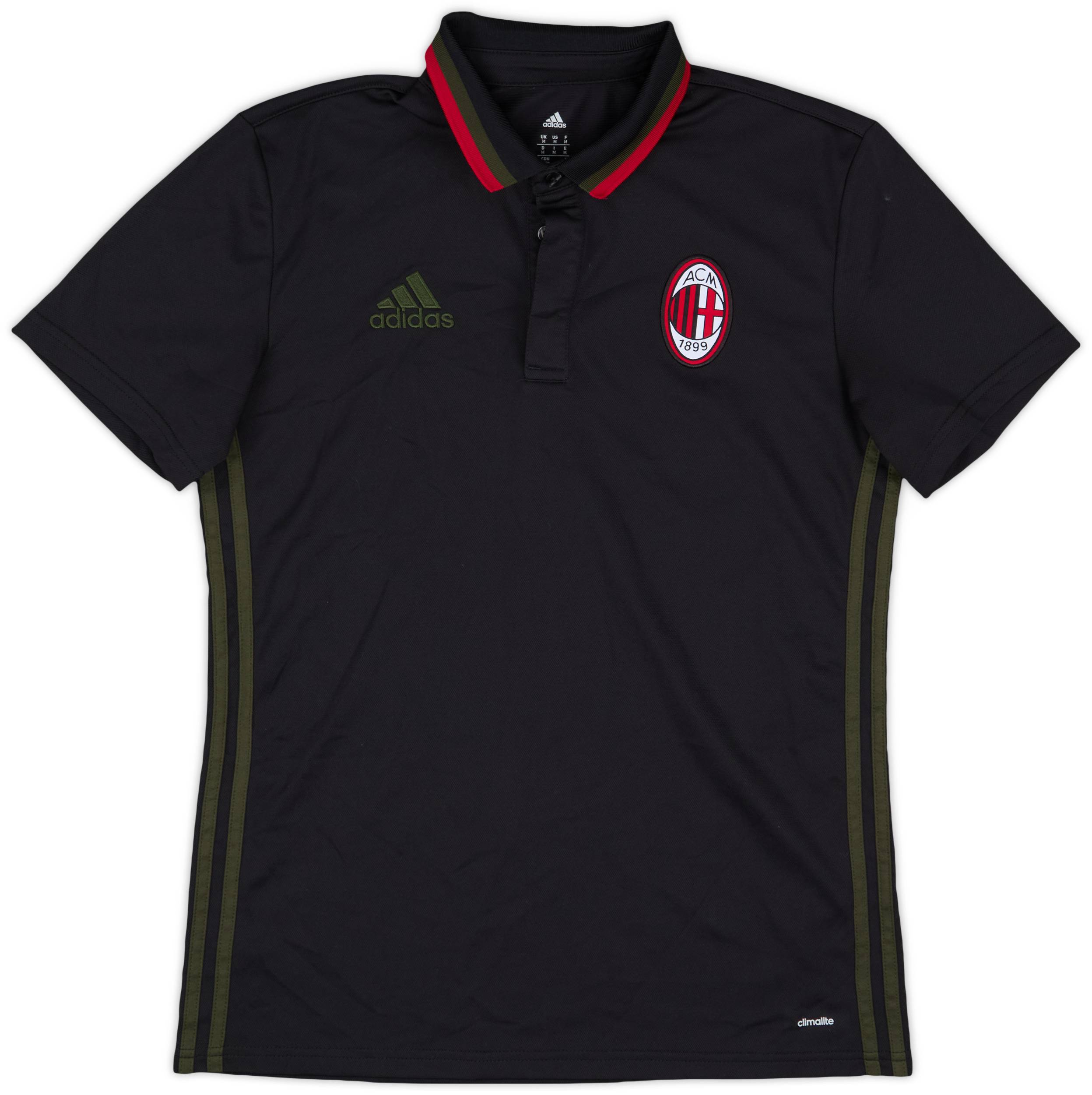 2016-17 AC Milan adidas Polo Shirt 9/10 (M)