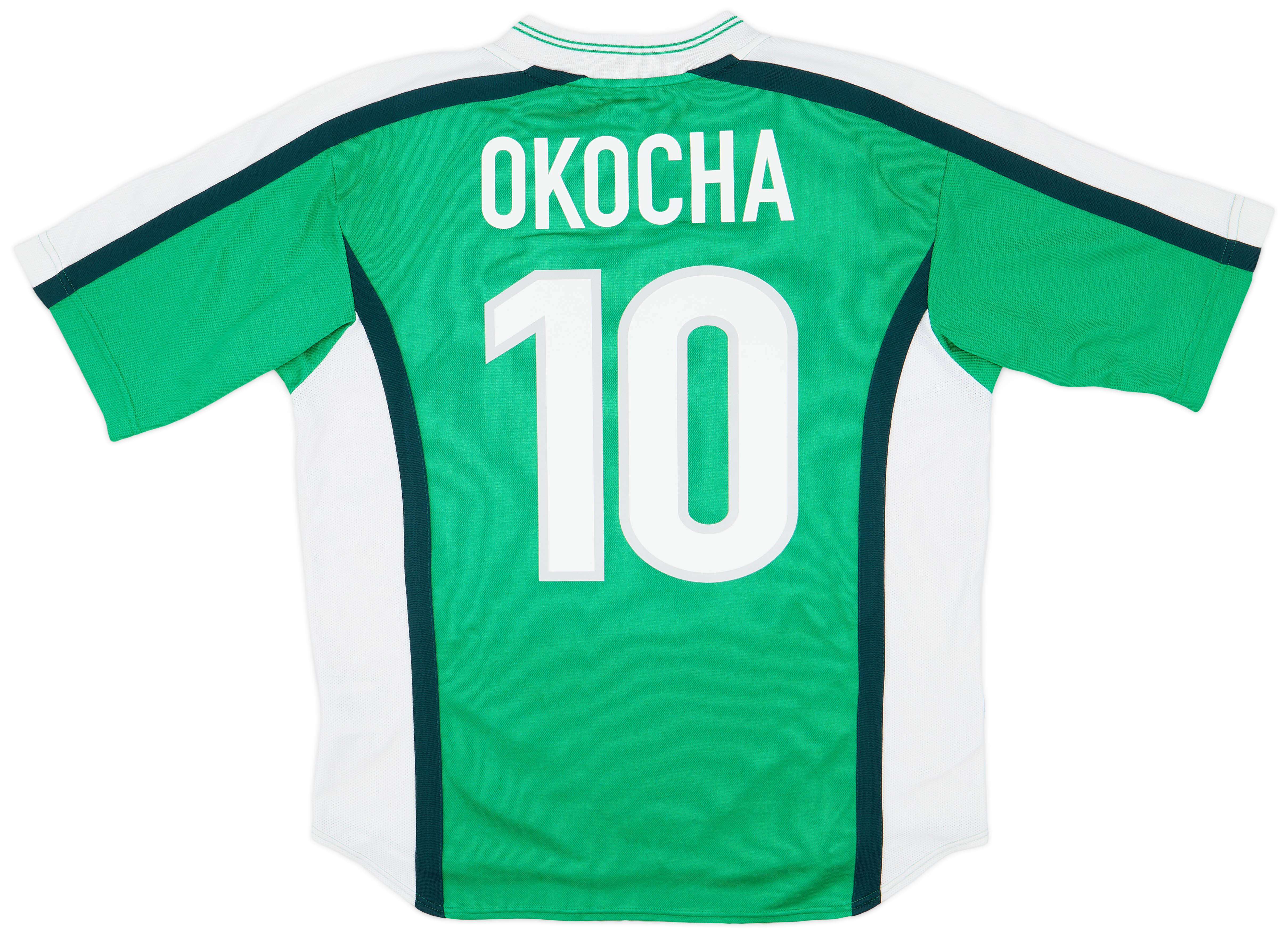 1998-00 Nigeria Home Shirt Okocha #10 - 8/10 - (L)