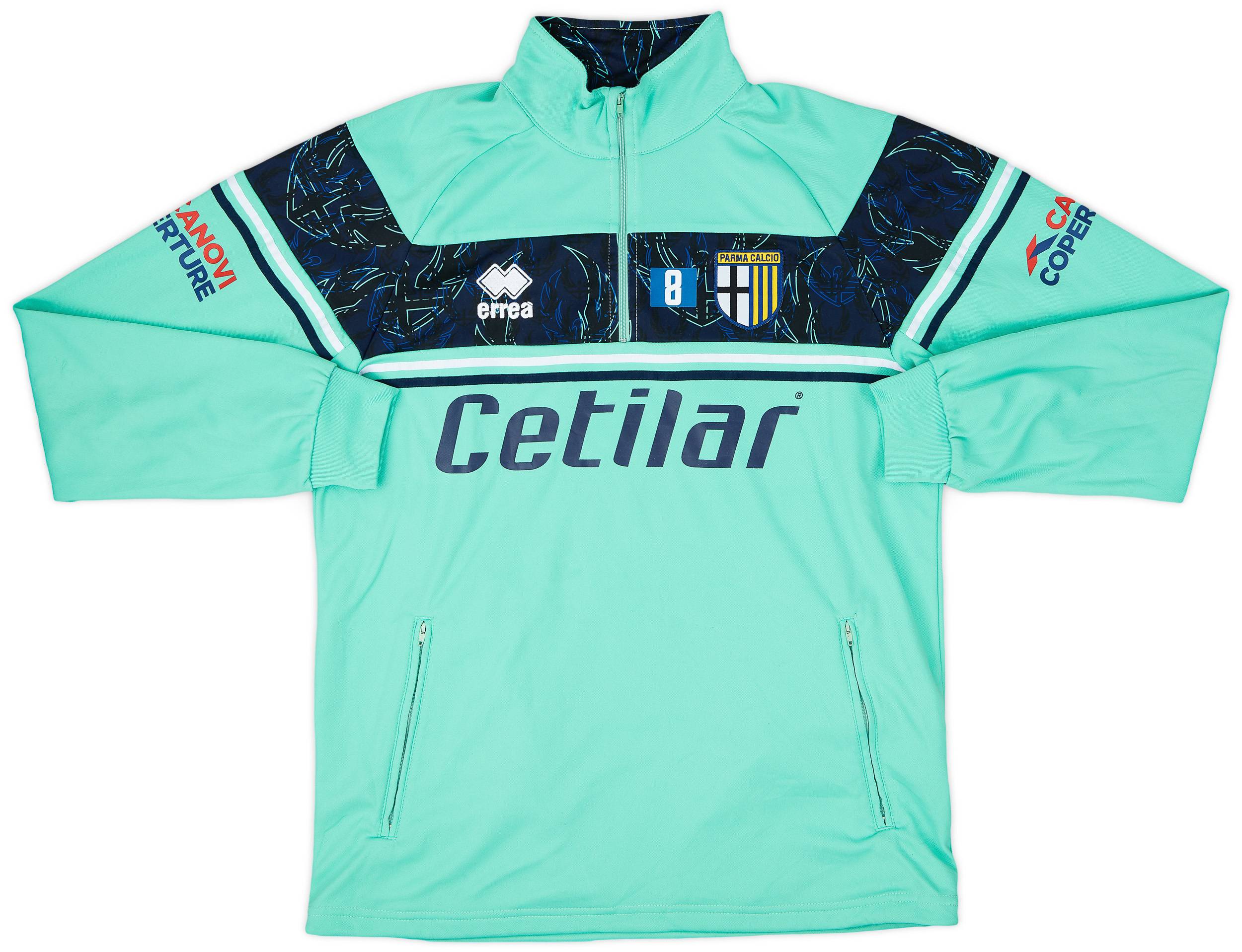 2021-22 Parma Player Issue Errea 1/4 Zip Drill Top #8 - 8/10 - (L)