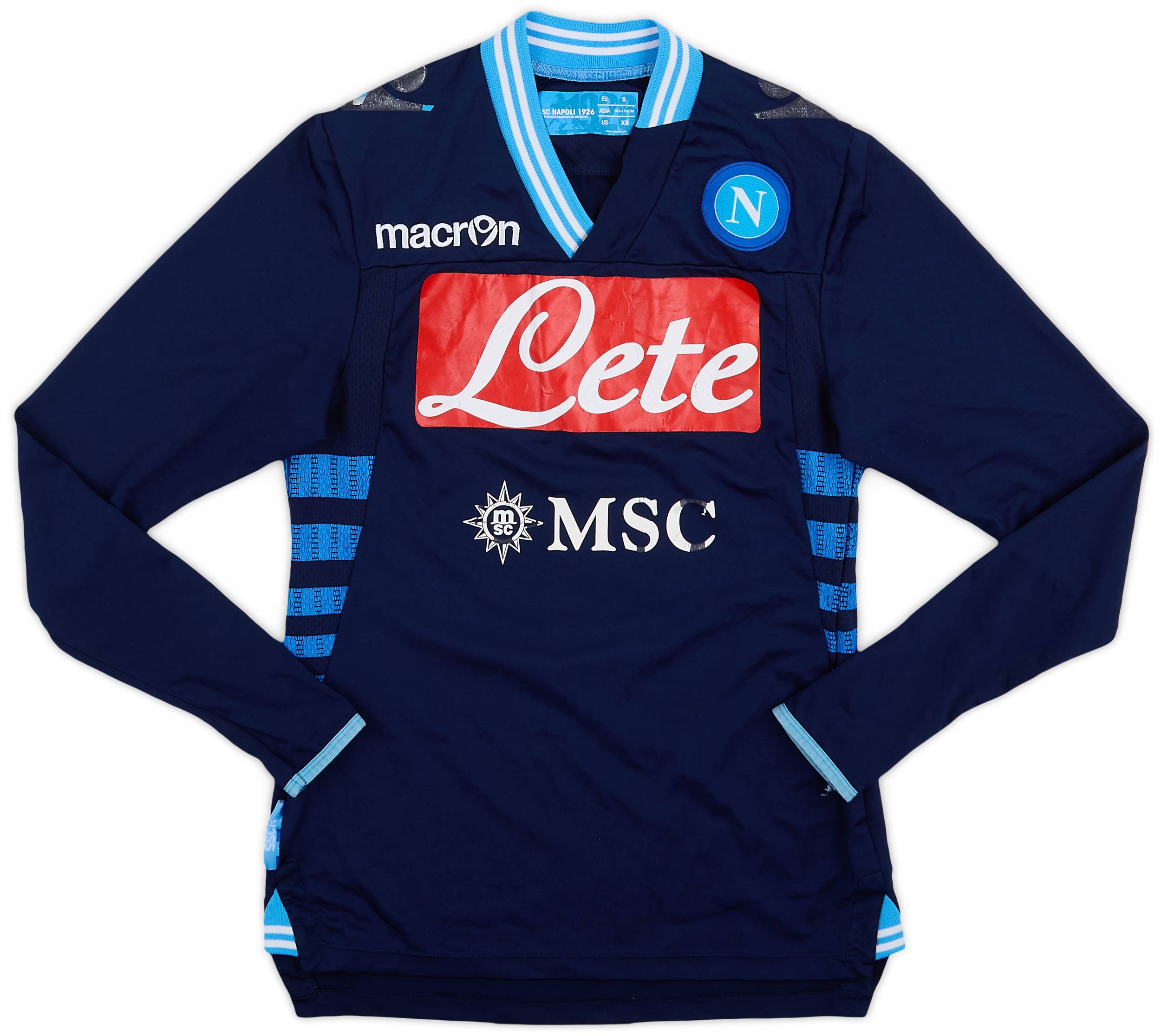 2012-13 Napoli Away L/S Shirt #2 - 4/10 - (S)