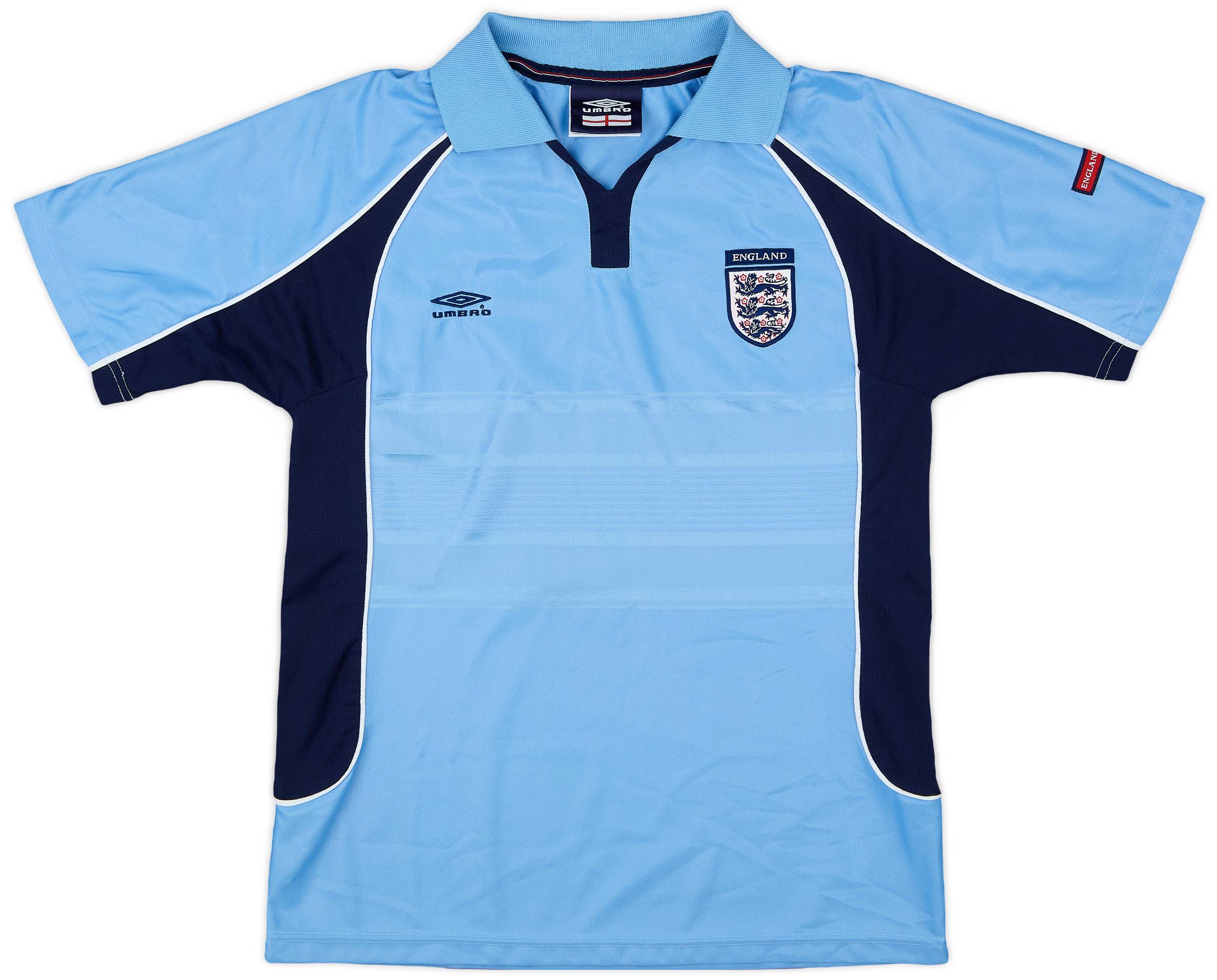 2000-01 England Umbro Polo Shirt - 9/10 - (S)