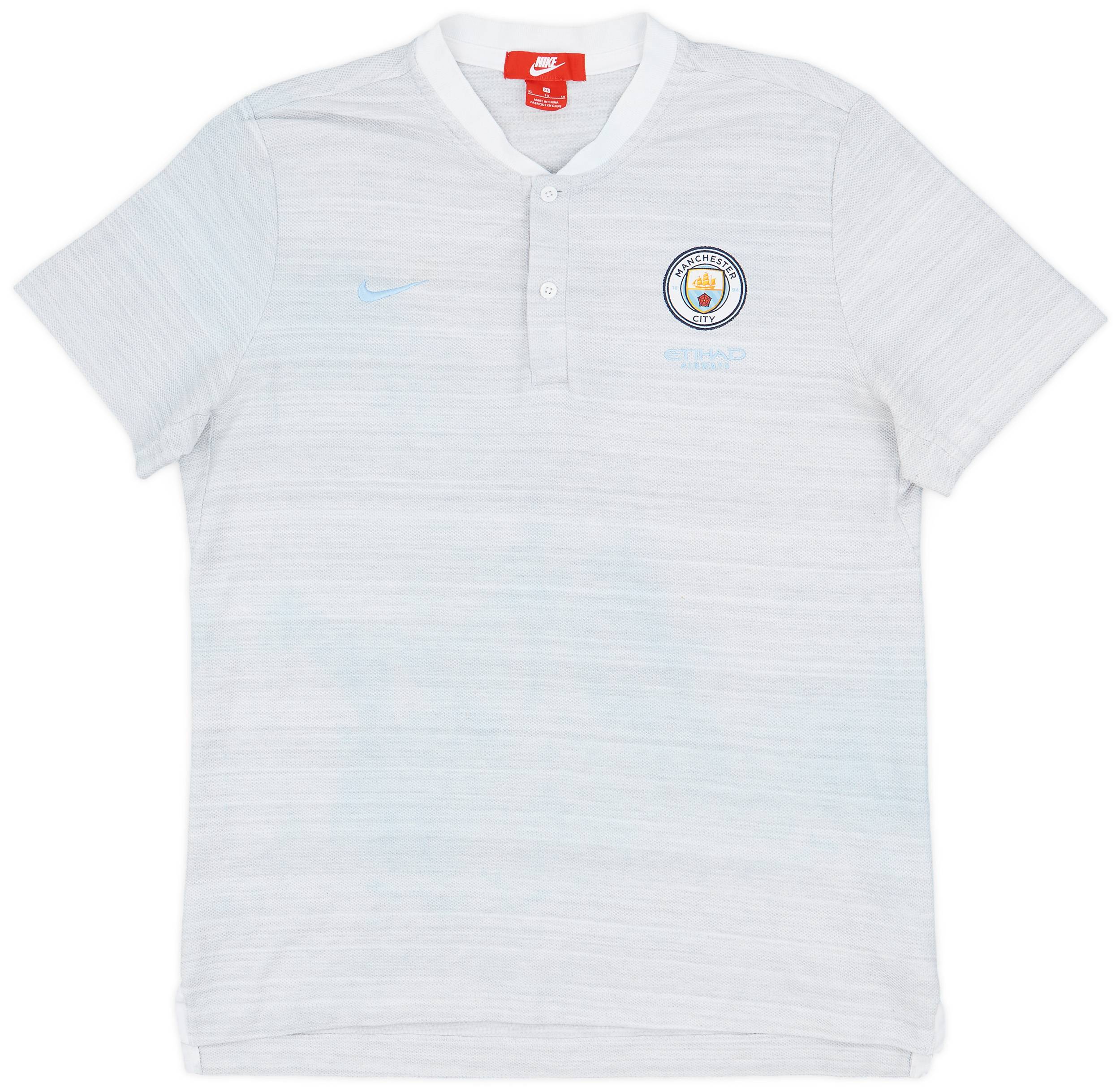 2018-19 Manchester City Nike Polo Shirt - 9/10 - (XL)