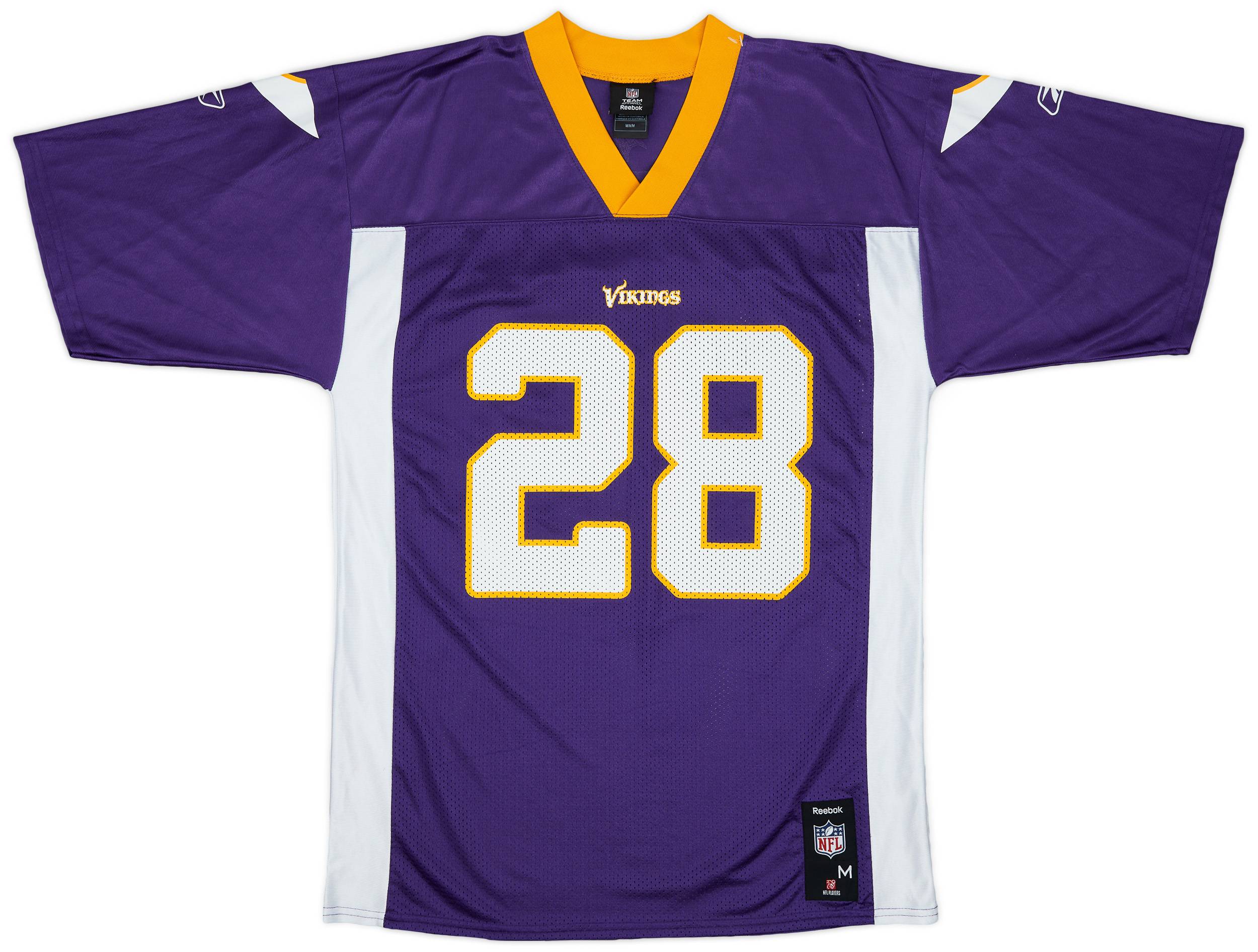 2008-11 Minnesota Vikings Peterson #28 Reebok Replica Home Jersey - 8/10 - (M)