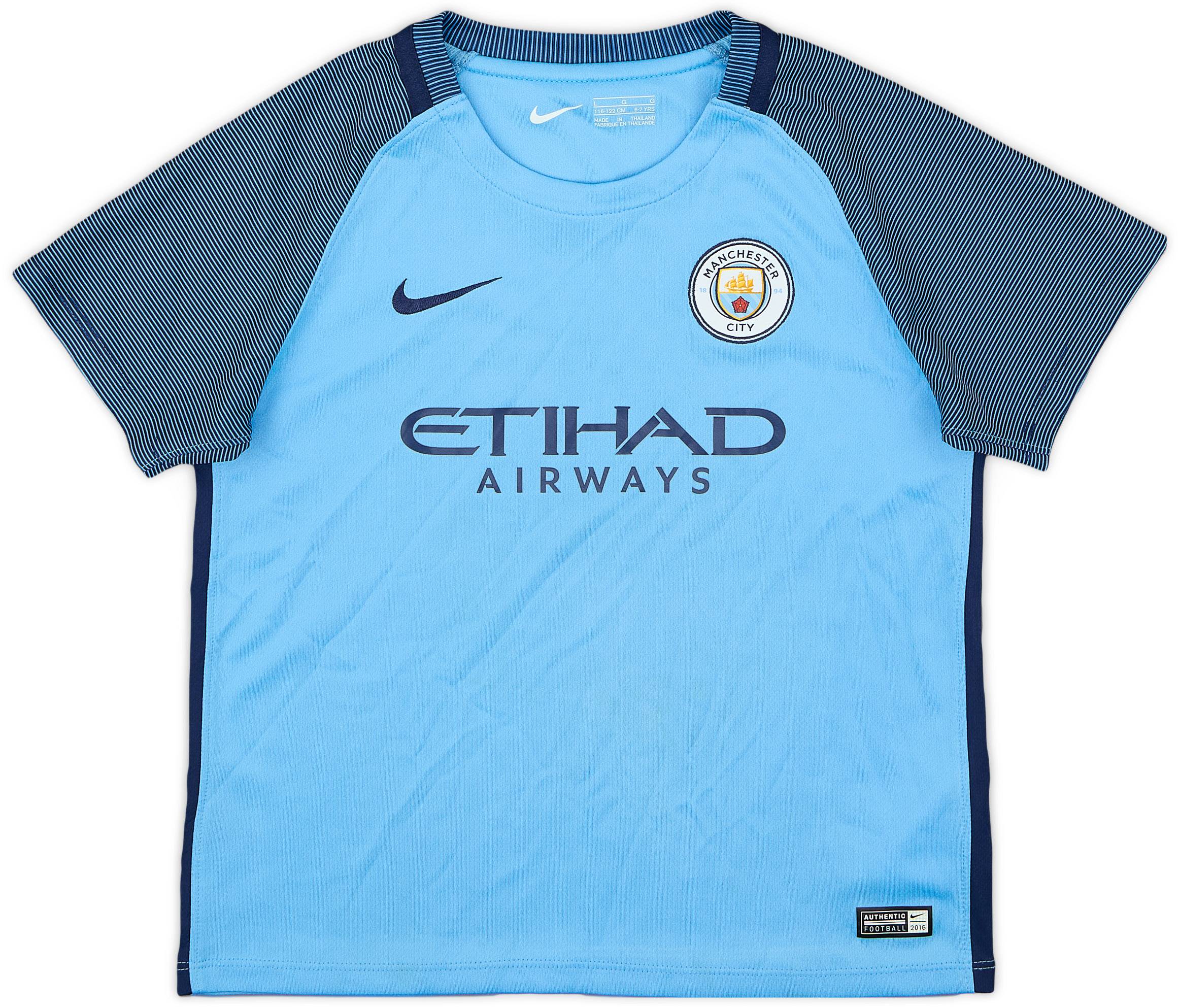 2016-17 Manchester City Home Shirt - 8/10 - (6-7 Years)