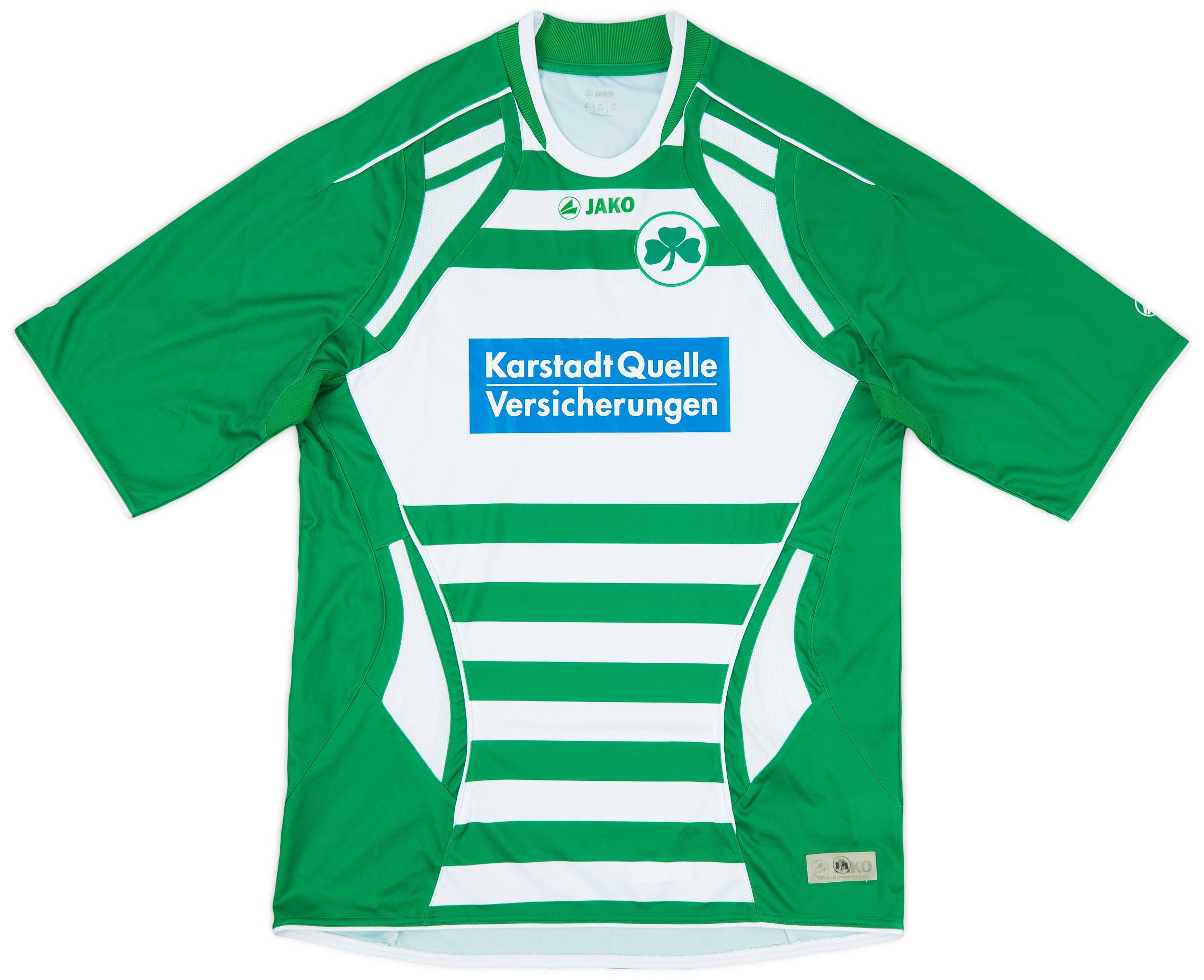 Greuther Fürth BURKHARDT 10 JAKO シャツ 2009-10 Greuther Furth Home Shirt - 9/10 - (M/L)